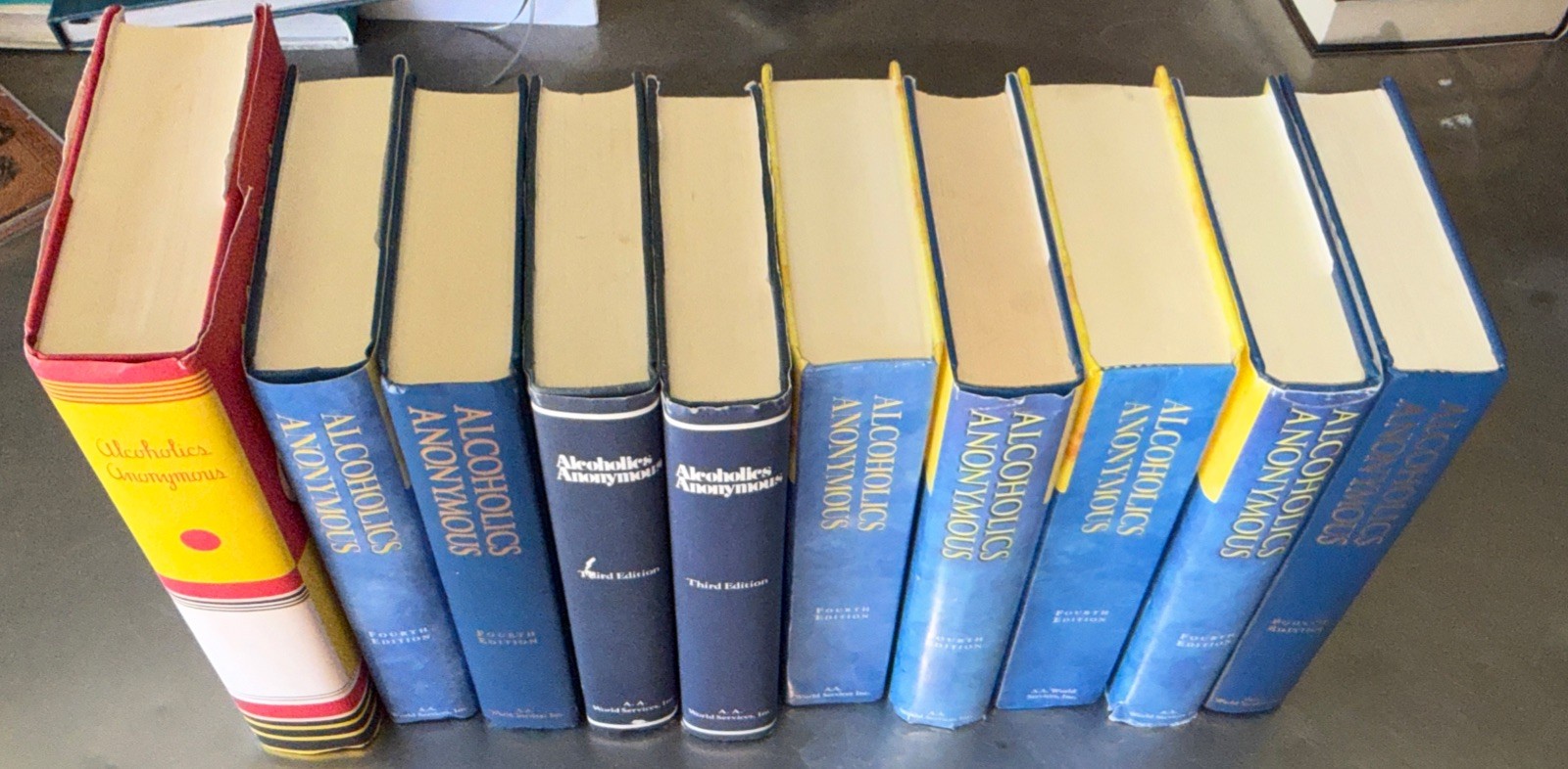 Alcoholics Anonymous – Lot Of 10 – Fourth And 3rd Edition Hardcover