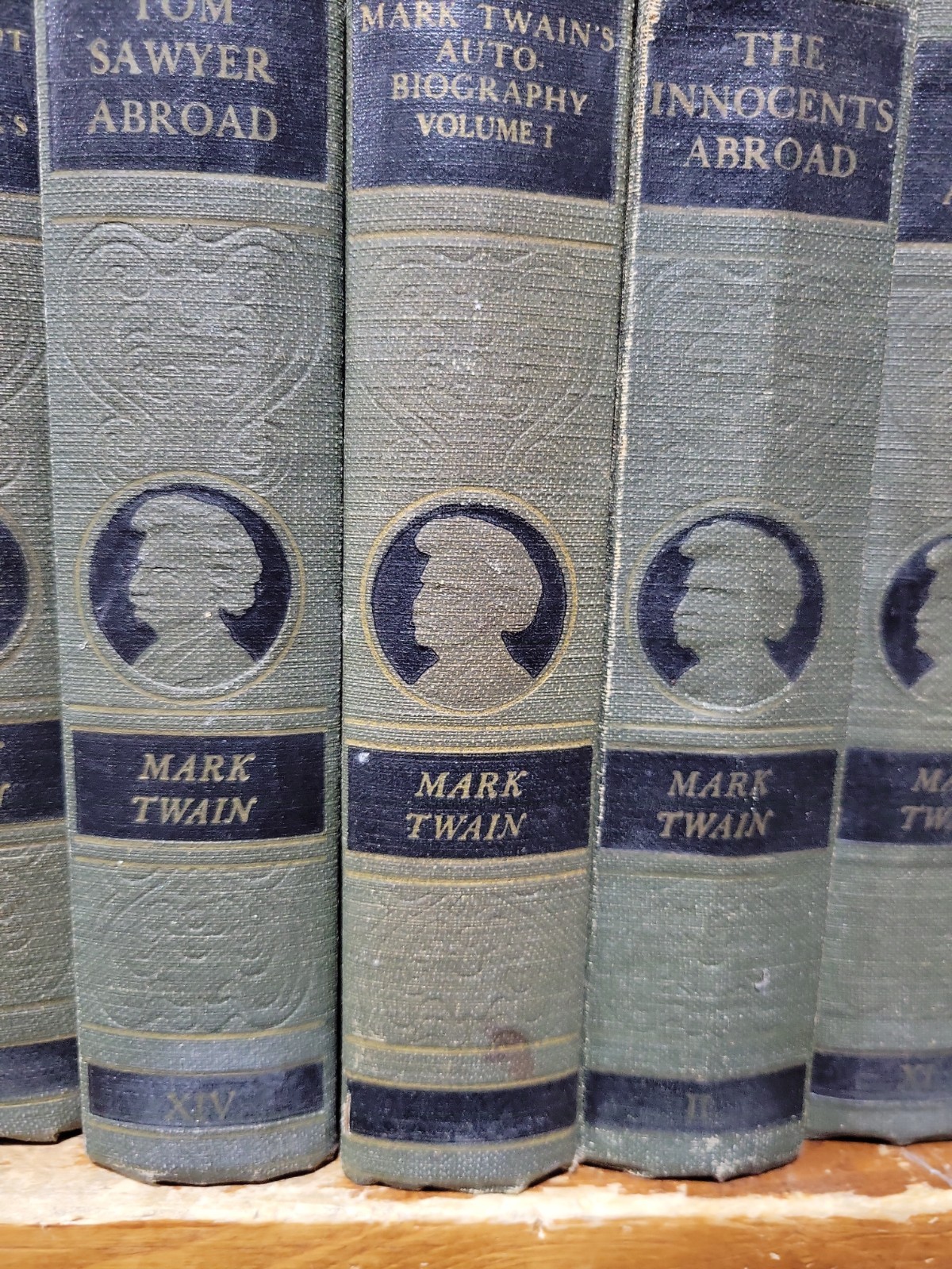 Mark Twain Harper & Brothers Complete 10 Volume Set Vintage Hardcover Books
