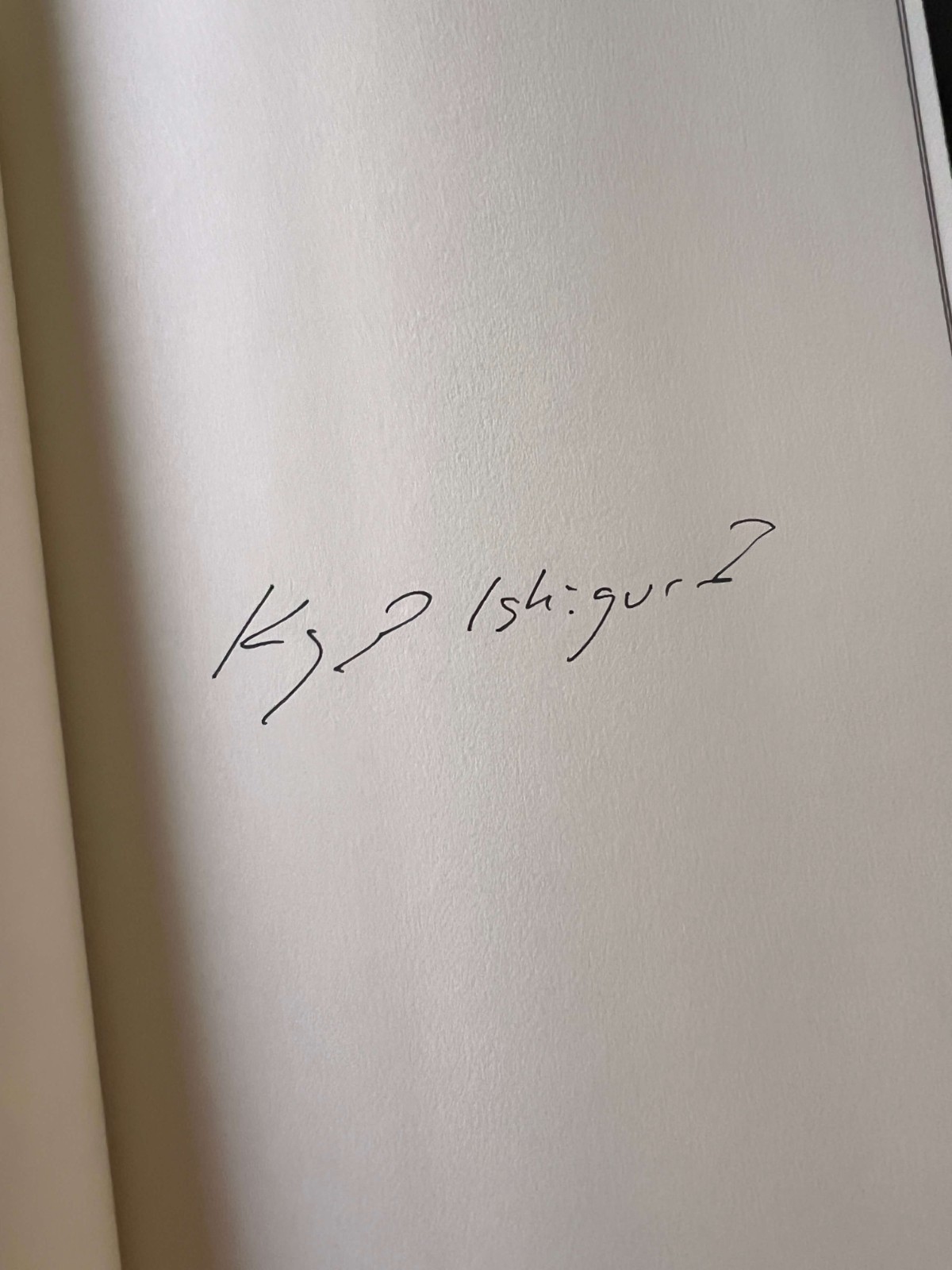 THE BURIED GIANT Kazuo Ishiguro Signed First Edition Hardcover (2015, Knopf) in