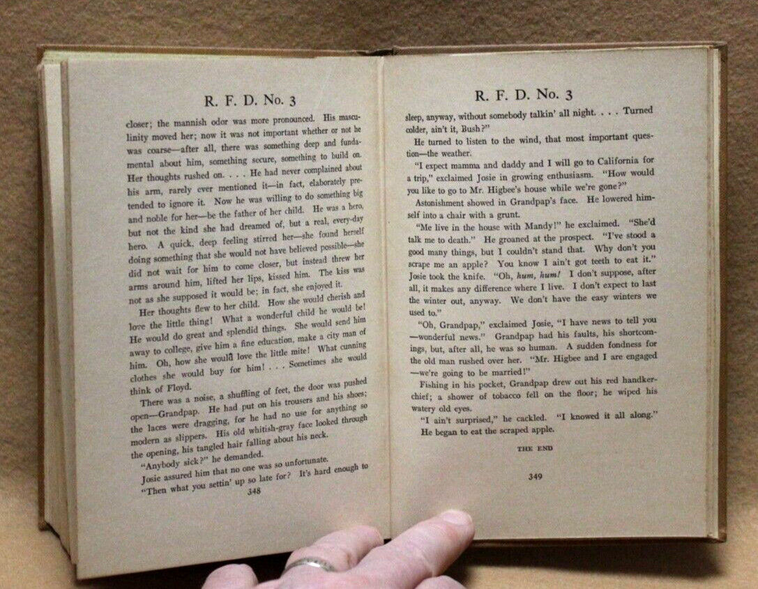 R.F.D. No. 3 by Homer Croy 1st Edition 1924 HC – Harper & Brothers Publishers