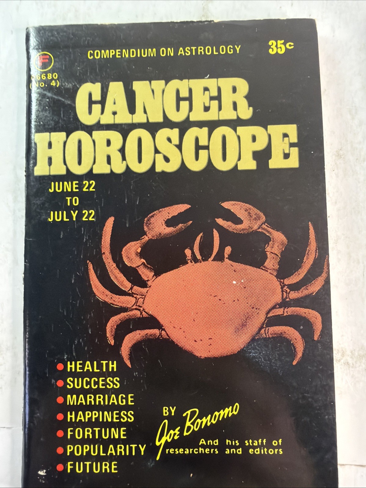 Vintage 1970s Zodiac Horoscope Book Lot – Bonomo Astrology Pocket Manuals – 11pc