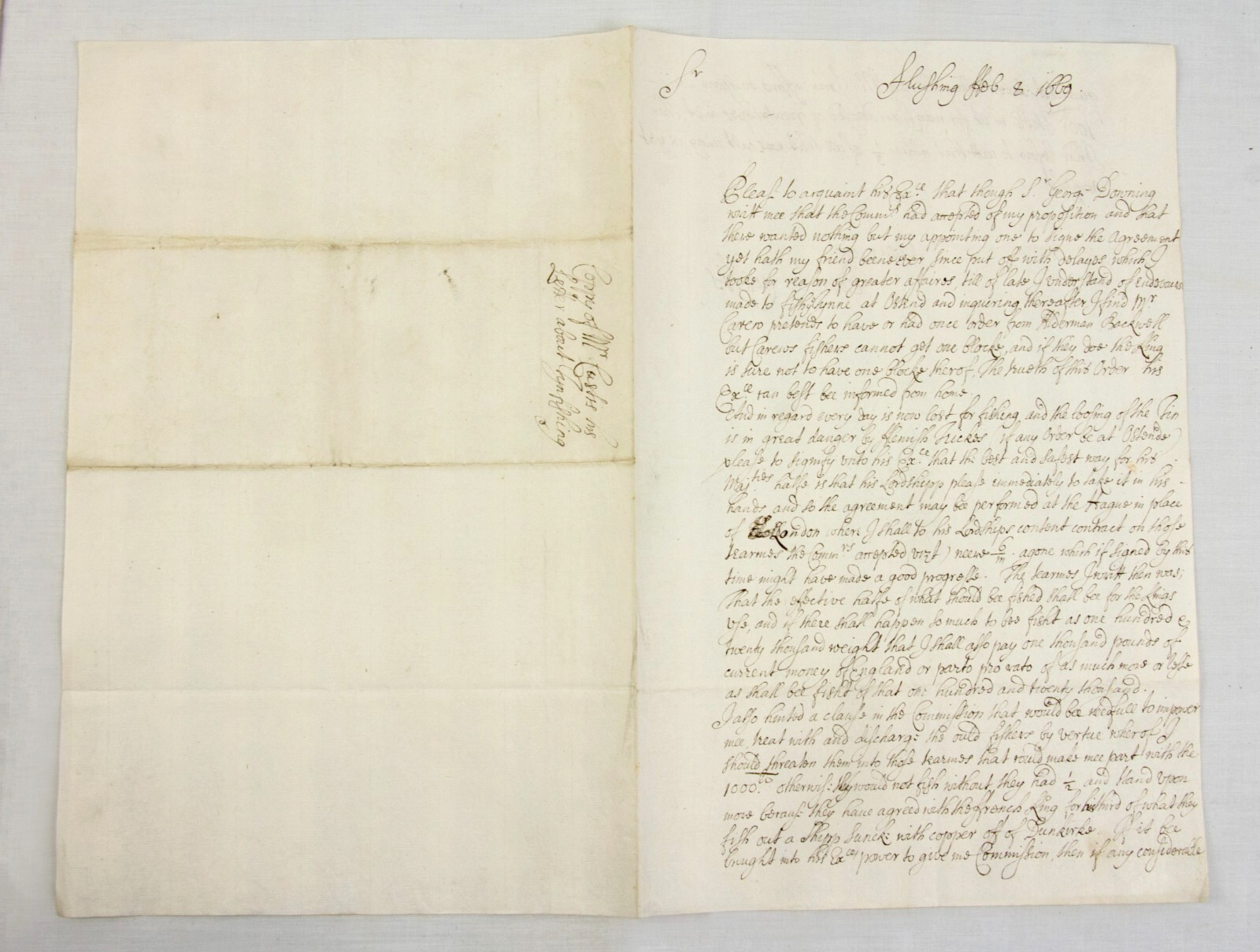1669–70 Edmund Custis Manuscripts Wreck Salvage Contract Charles II Duke of York