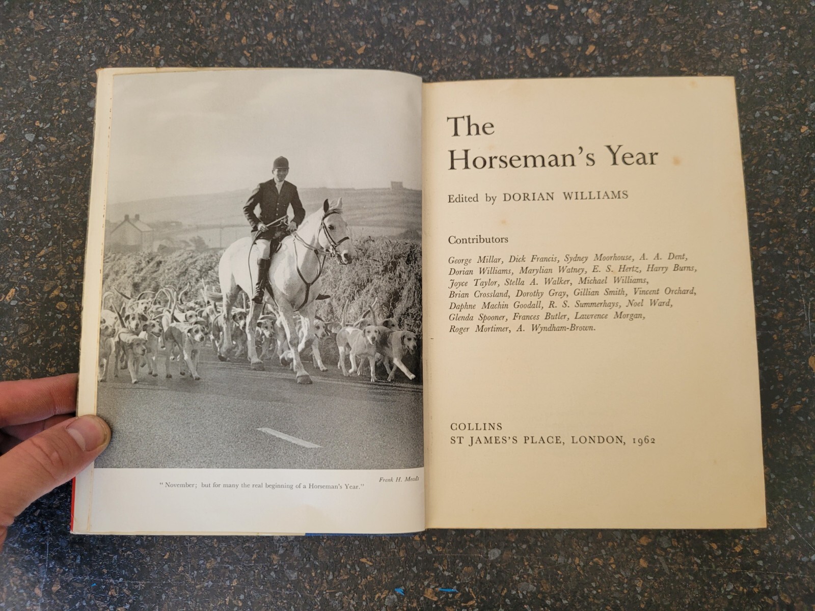 3 x The Horseman’s Year Books 1962, 1965 & 1966 , Hardback Dorian Williams