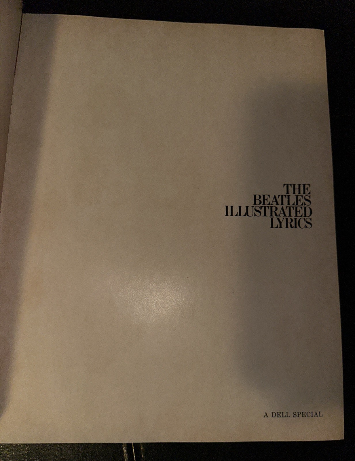 The Beatles Illustrated Lyrics Dell Special 1st Ed. 1972 & 4-Way Combo Book#163A