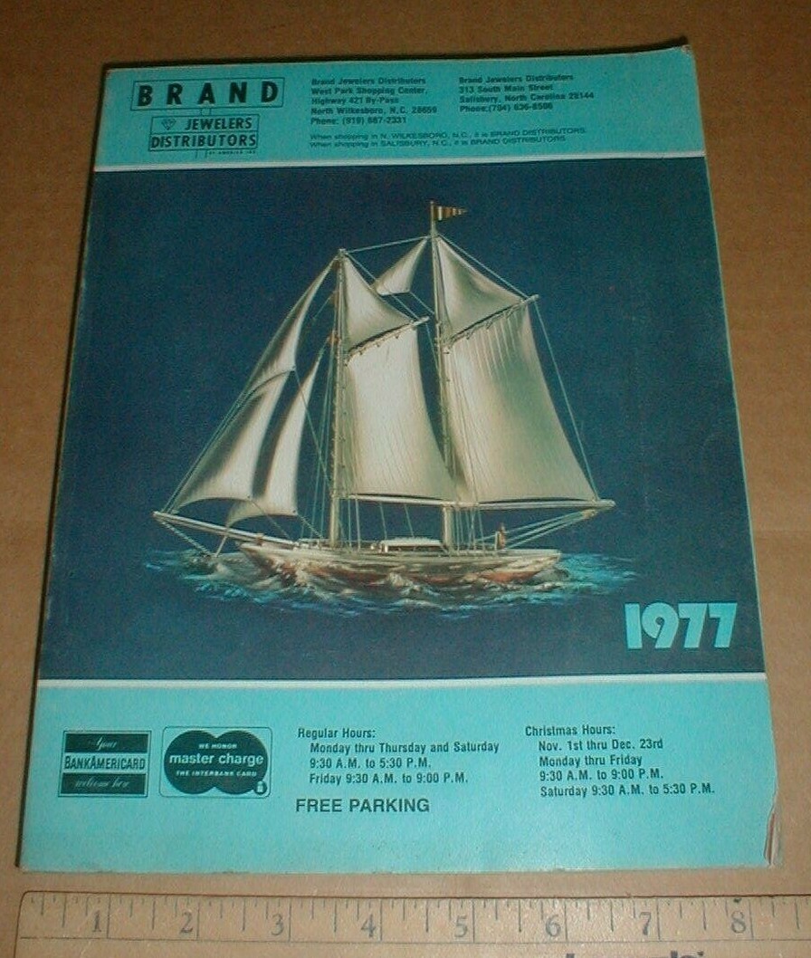 VTG 1977 Brand Jewelers Store Sales Catalog NC Toys Stereos TV Watches Rings