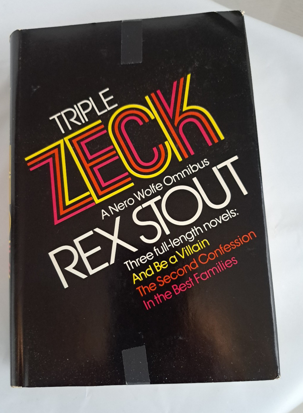 Vintage Triple Zech 3 Full-Length Novels Rex Stout Hardcover Book 1974 Viking