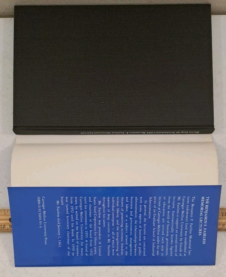 RARE 1983 HCDJ 1st Ed-The Relationship Between Business & Government In France