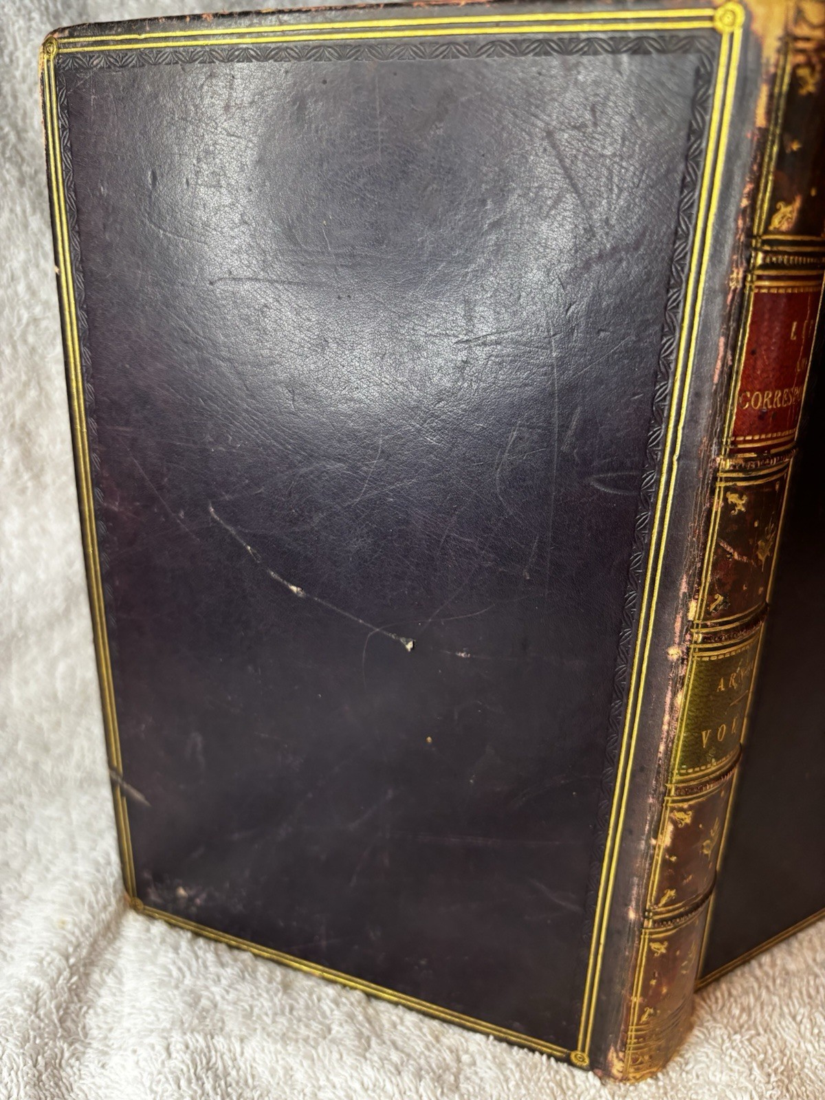 1844 The Life & Correspondence of Thomas Arnold Vol. I Leather Gold Leaf Binding