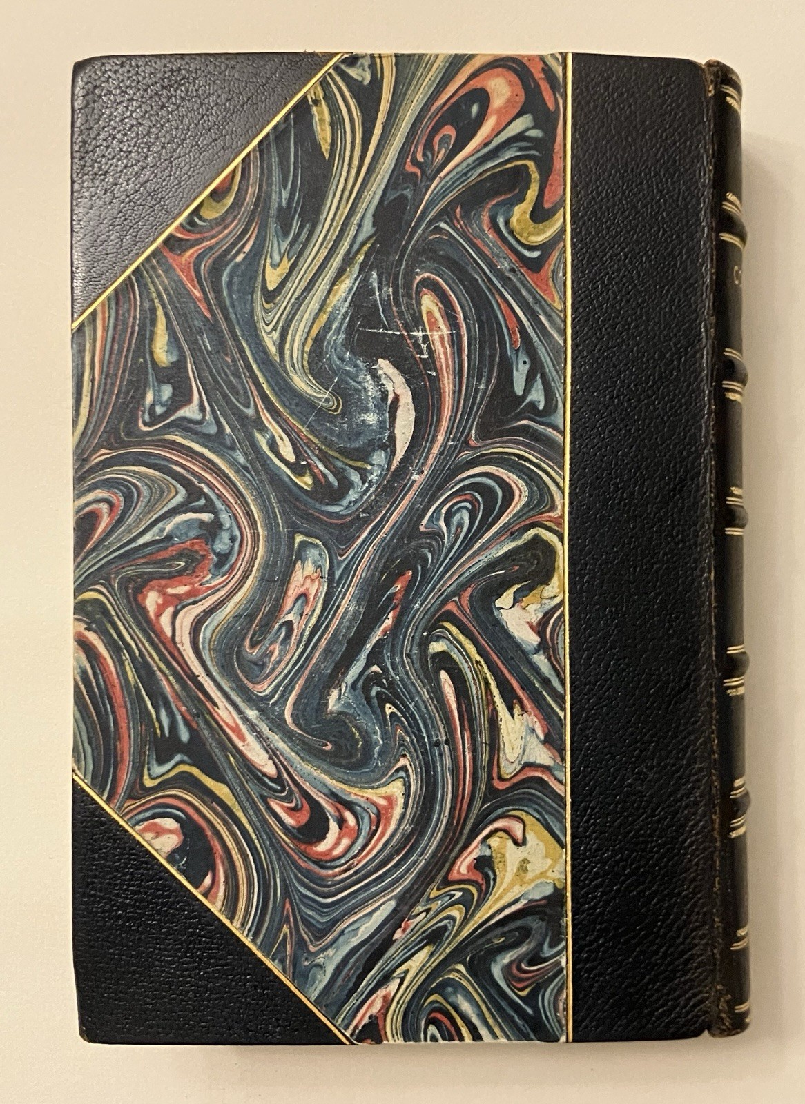 Complete Poems of Robert Frost in dark blue leather fine binding, 1955, poetry
