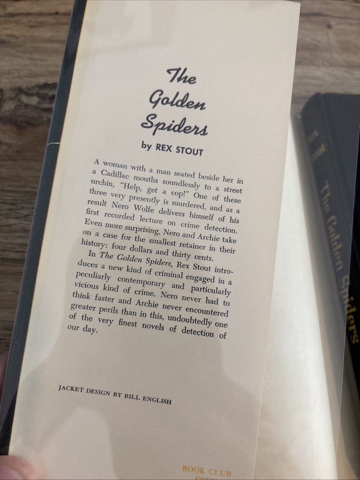 3 BCE HC 1952/53 REX STOUT Prisoner’s Base, Golden Spiders, Triple Jeopardy