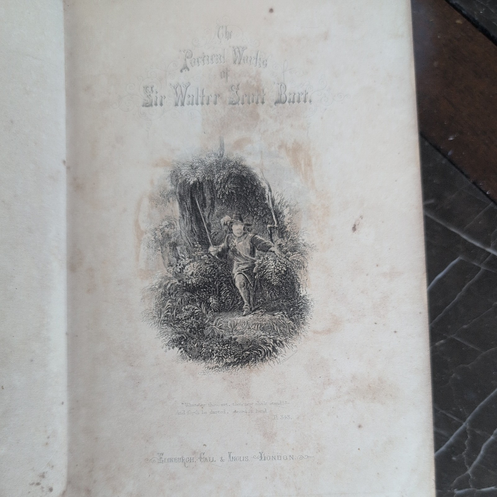 The Poetical Works Of Sir Walter Scott Bart- Gall & Inglis Circa 1870’s