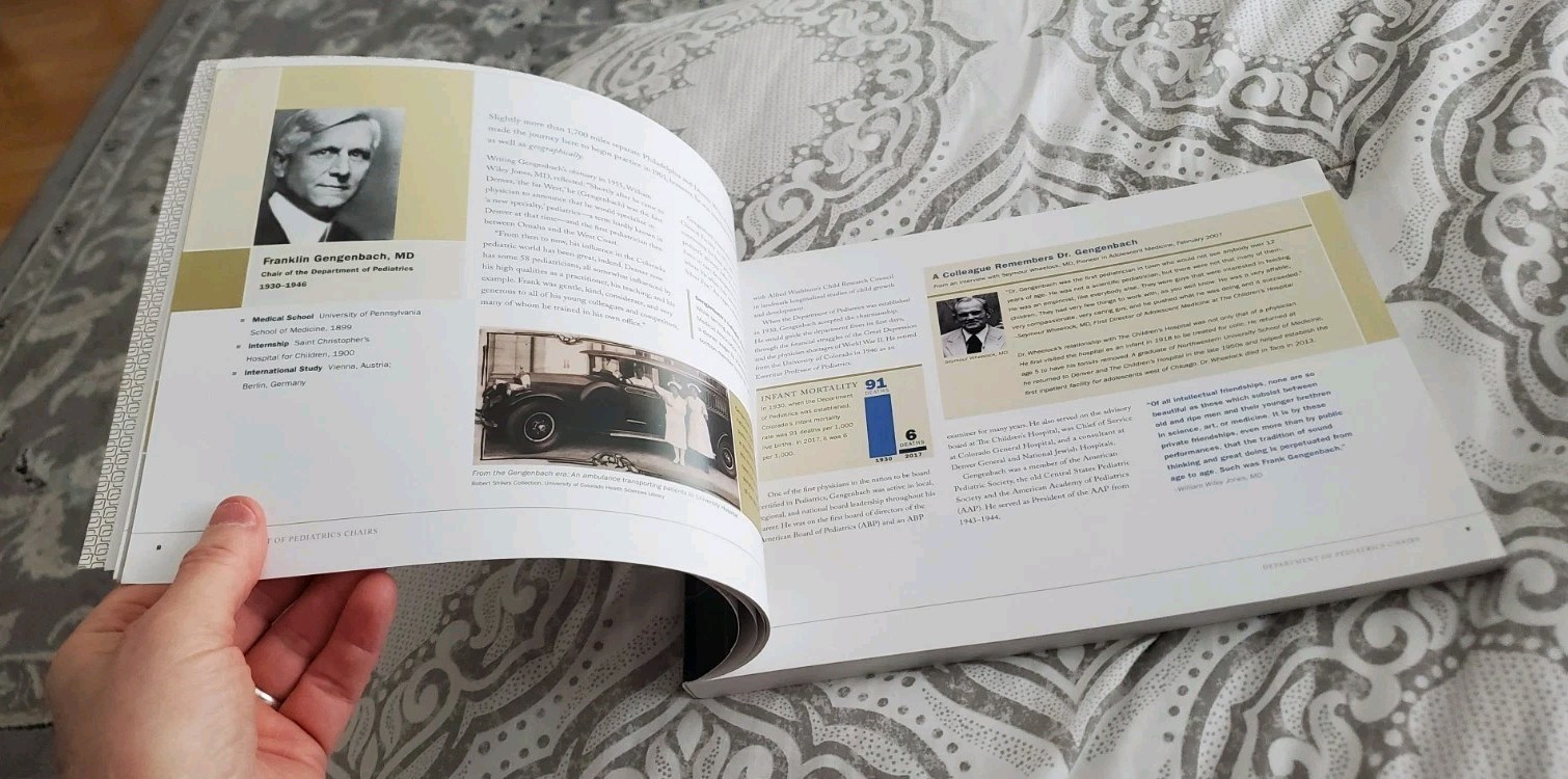 University Of Colorado Department Of Pediatrics: A History 1930-2018 Book