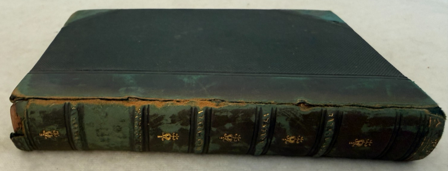 EPIGRAMMATA Martial Latin 1867 Leipzig Holze HC Vtg Half Leather Poetry