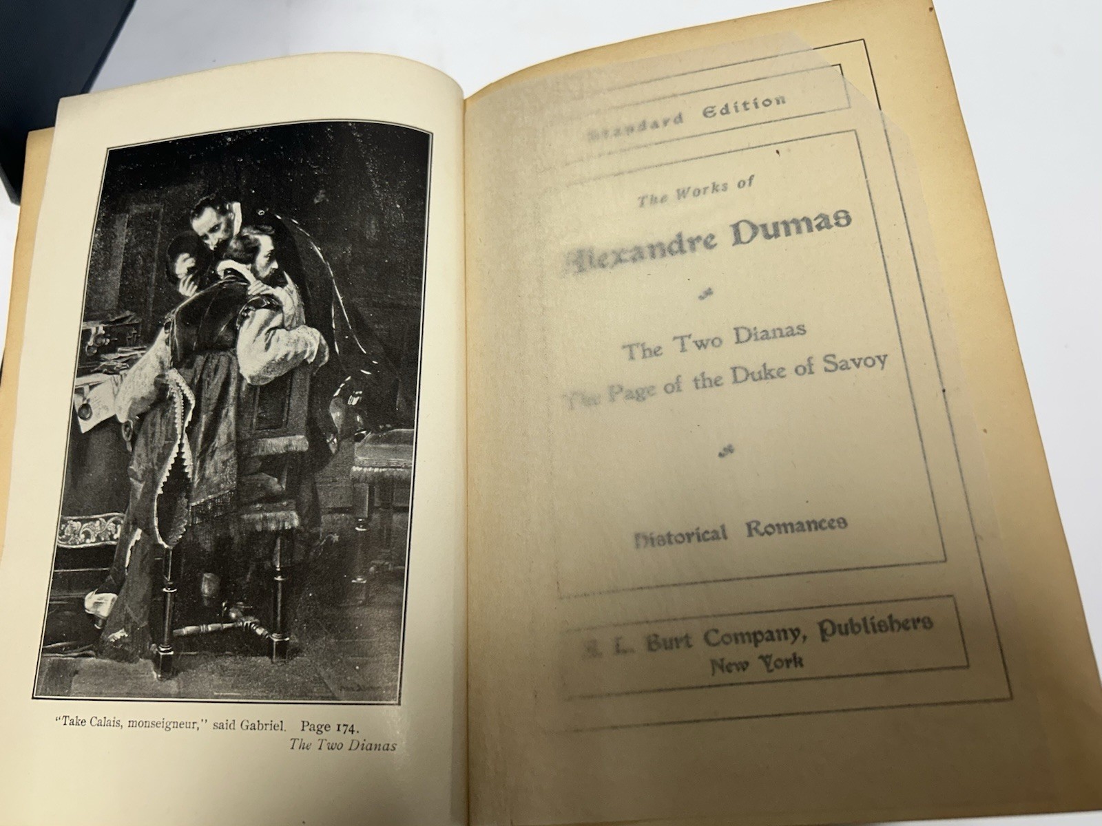 Antique The Works Of Alexandre Dumas A.L. Burt Company Standard Edition 4 Volume