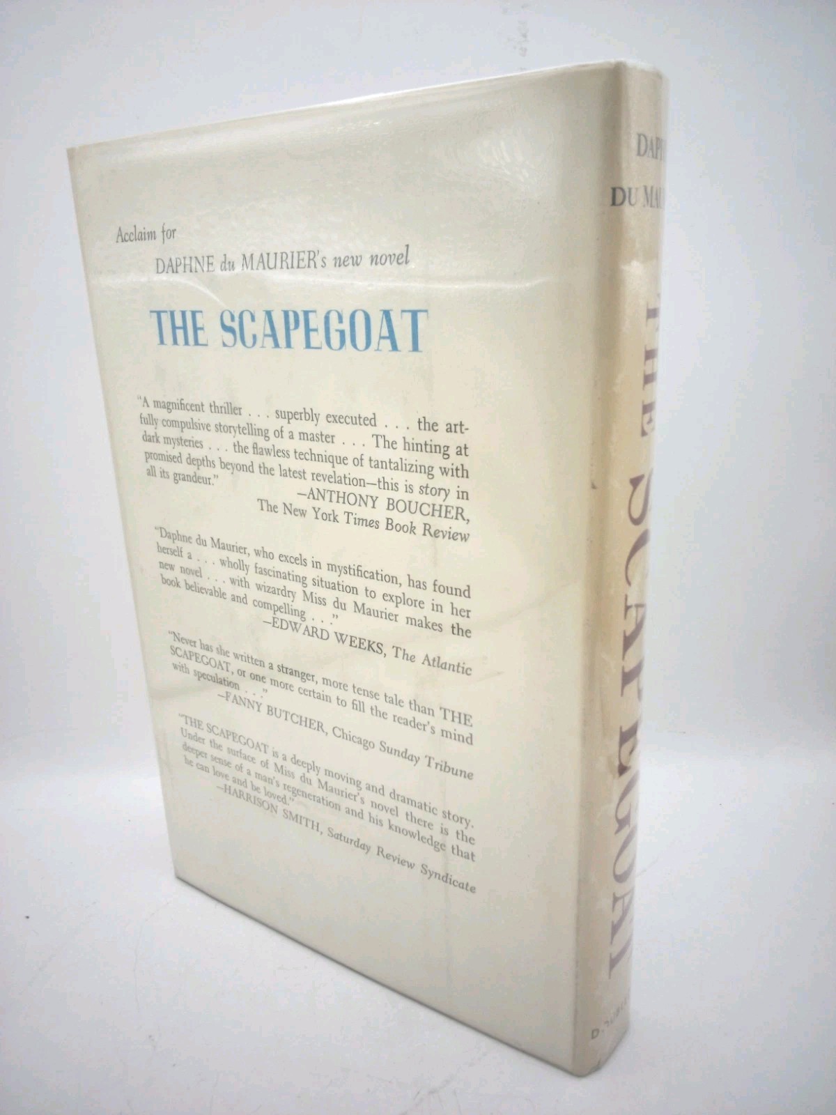 Daphne Du Maurier The Scapegoat 1957 Doubleday Hardcover Dust Jacket