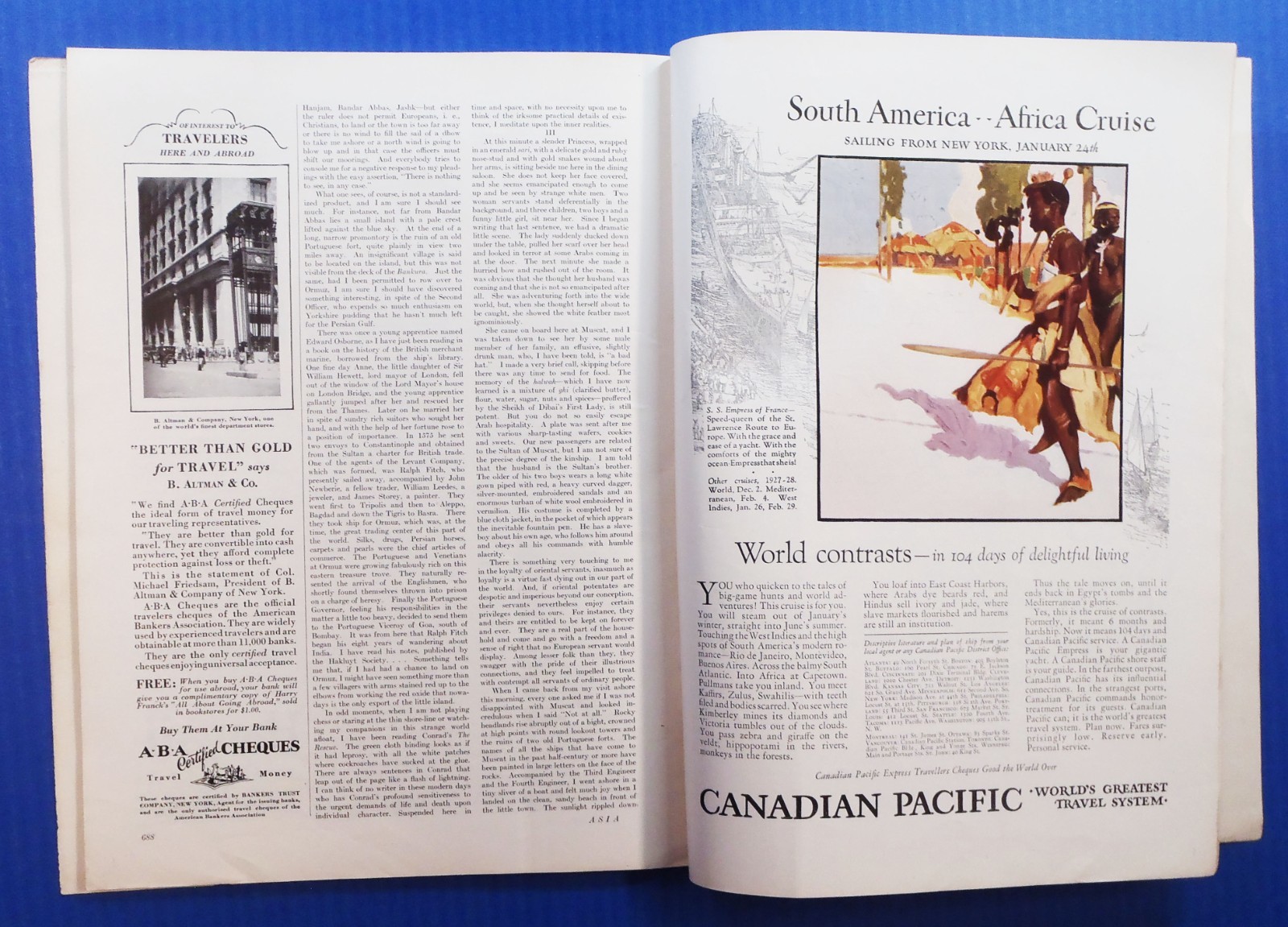 Aug 1927 • ASIA Magazine • McIntosh Deco • Peking, Cina Snake Buyer, Siam _m4