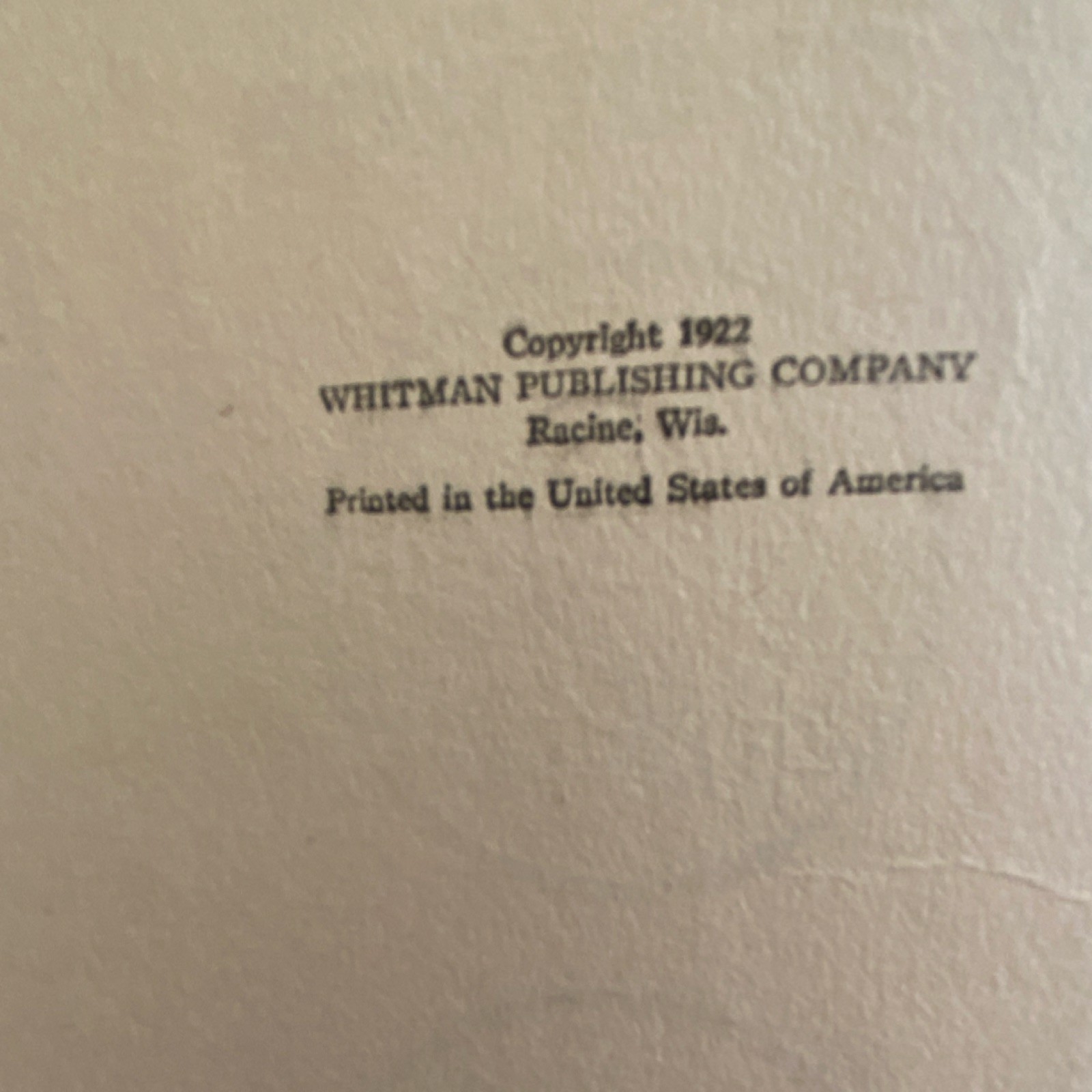 Whitman Mother Goose Illustrated Hardcover Signed Personalized 1922 Racine WI