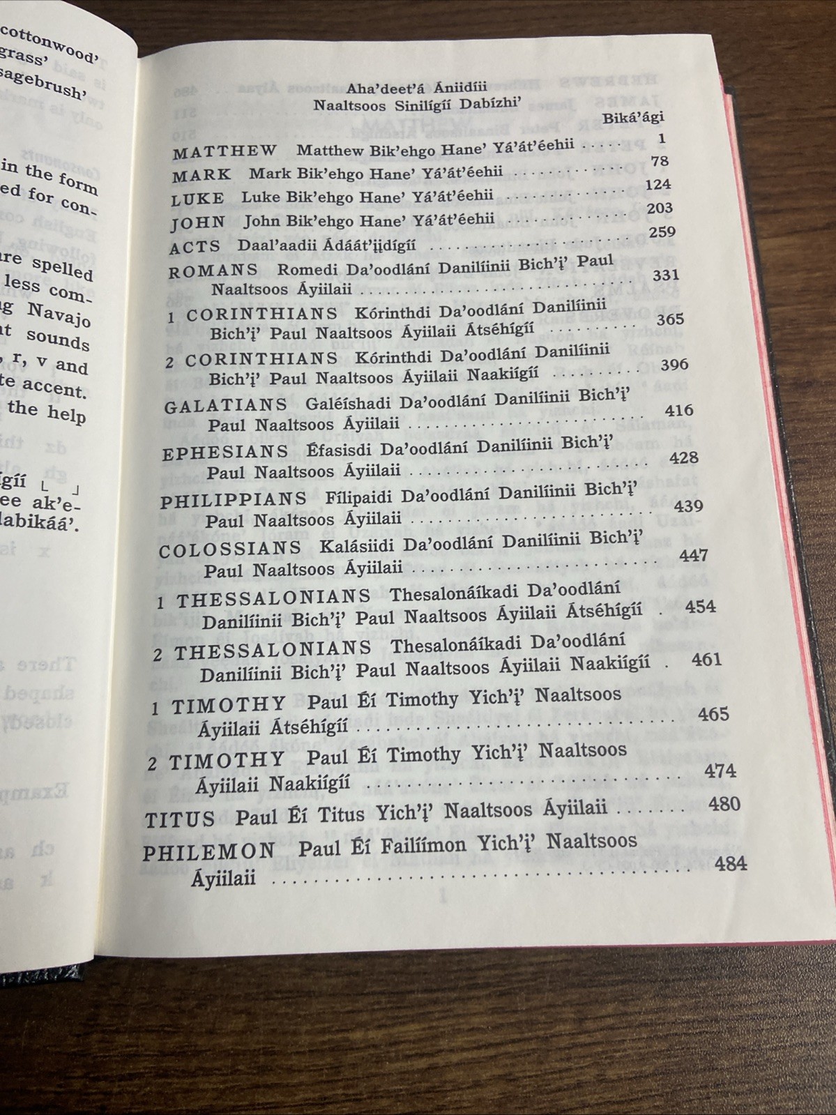 Diyin God Bizaad Navajo Bible – New Testament Psalms & Proverbs – ABS 1975