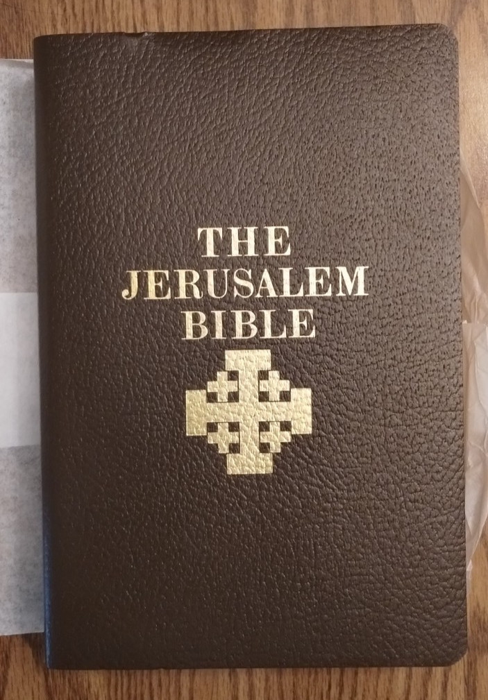 The Jerusalem Bible 1966 Doubleday Alexander Jones Brown Softcover Faux Leather