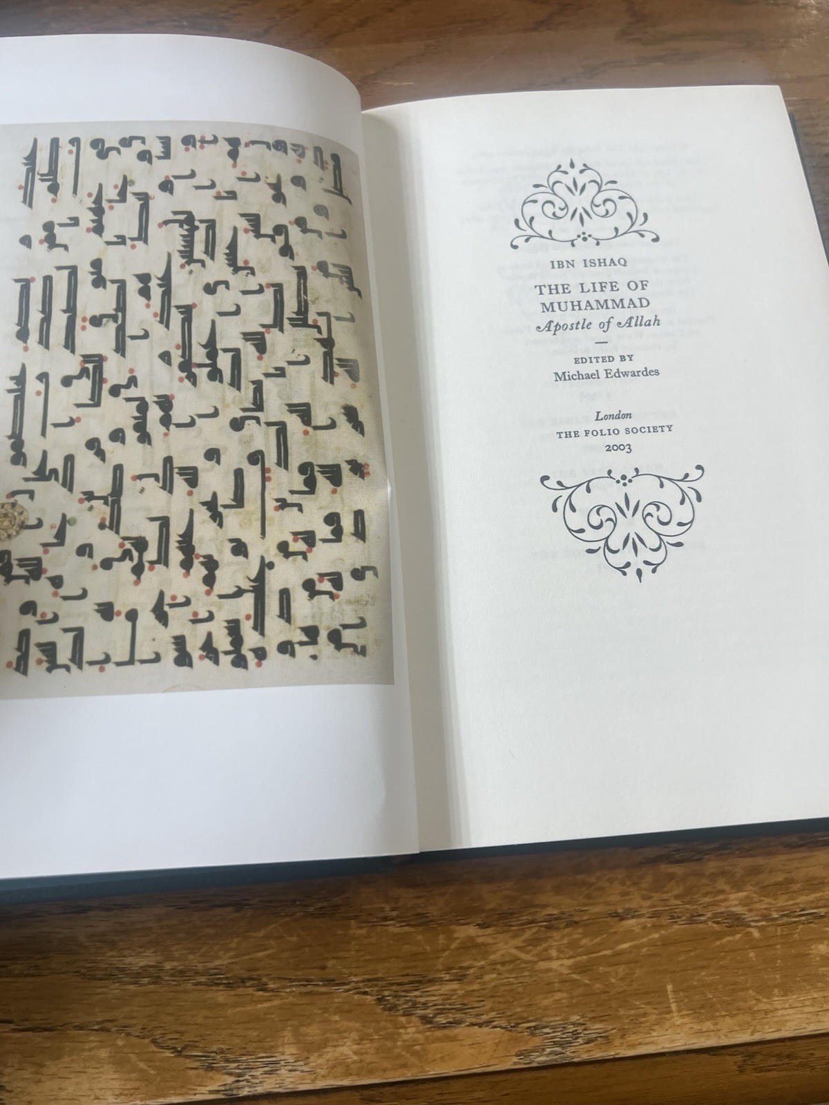 Folio Society – Life of Muhammad Islam Ibn Ishaq 2003 Deluxe Edition