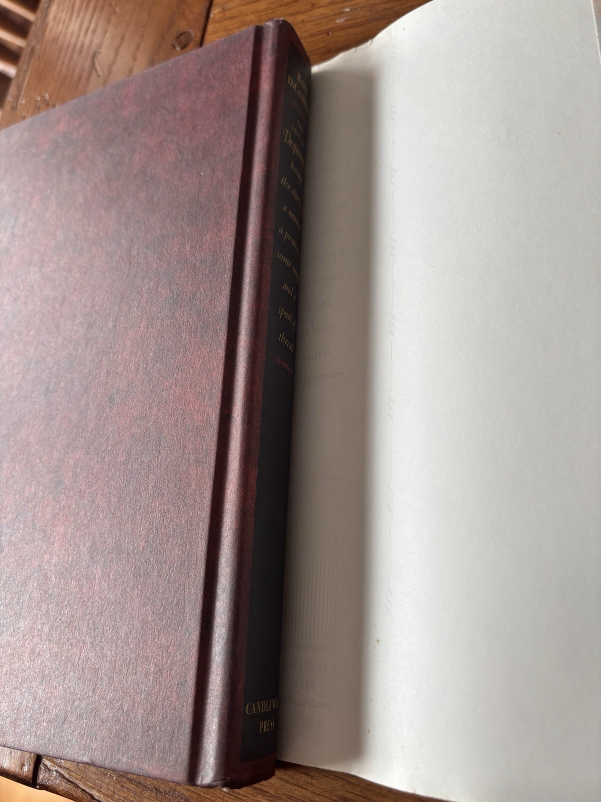 RARE SIGNED!! Tale of Despereaux by Kate DiCamillo. VG+/VG+. 1st/1st!