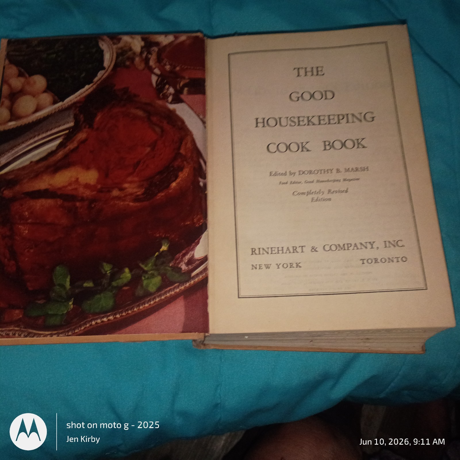 Vintage 1944 THE GOOD HOUSEKEEPING COOK BOOK 7th Edition Hardcover