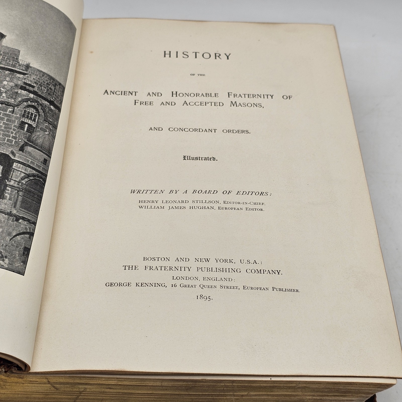 1895, HISTORY OF FREE & ACCEPTED MASONS AND CONCORDANT ORDERS, FREEMASONRY