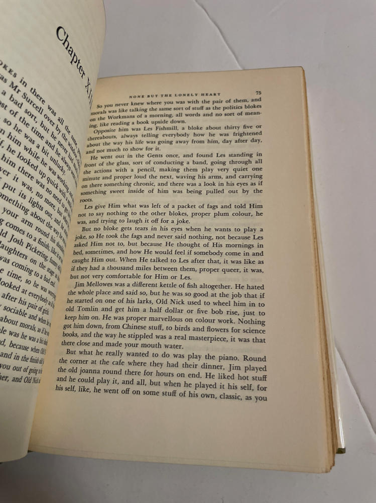 NONE BUT THE LONELY HEART By Richard Llewellyn SIGNED 1st printing 1969