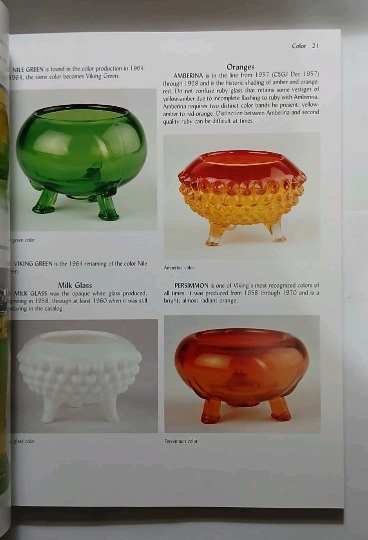 Viking Glass 1944-1970 Dean Six A Schiffer Book For Collectors With Price Guide