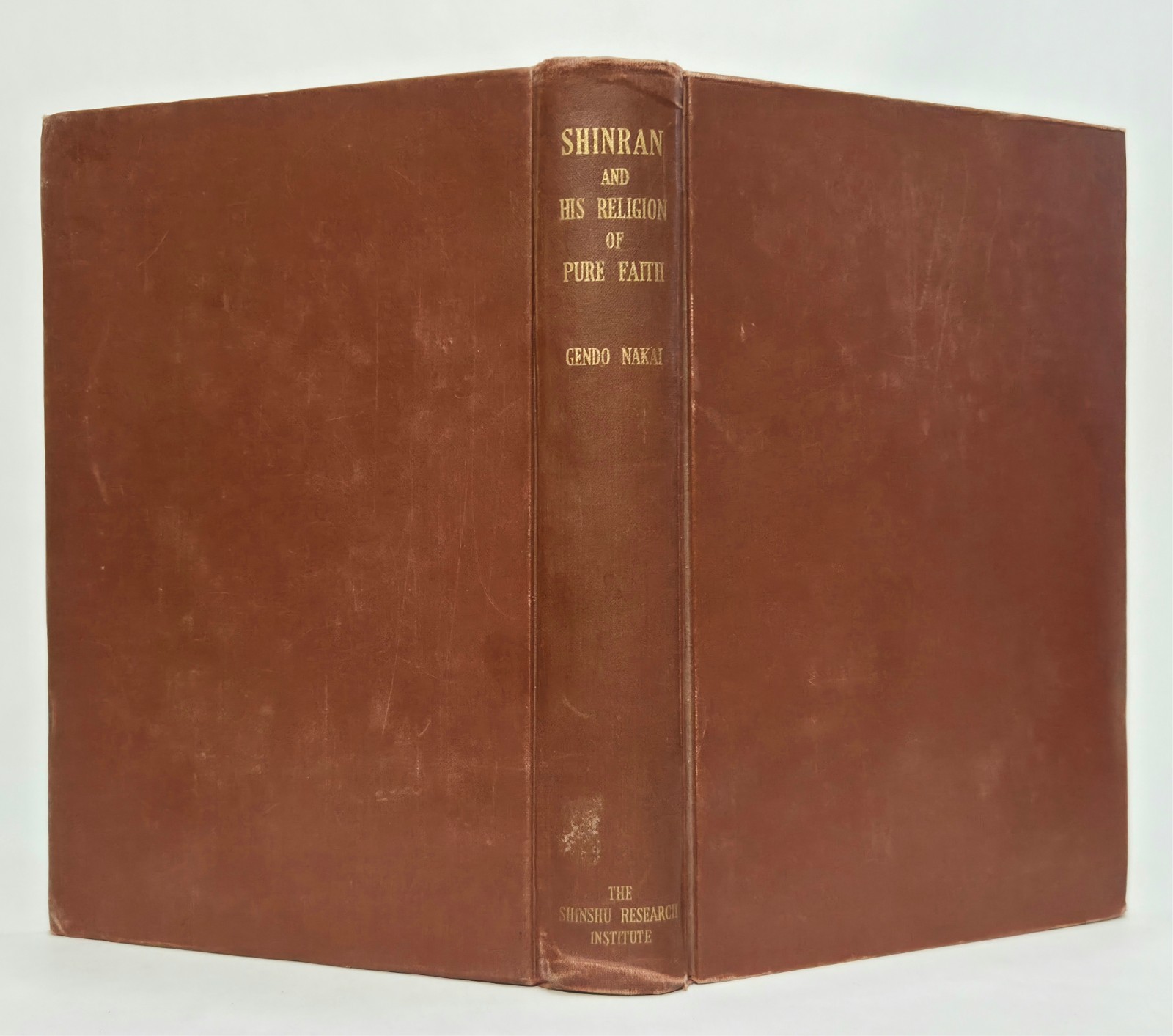 Shinran and His Religion of Pure Faith 1937 Gendo Nakai First Edition HC RARE