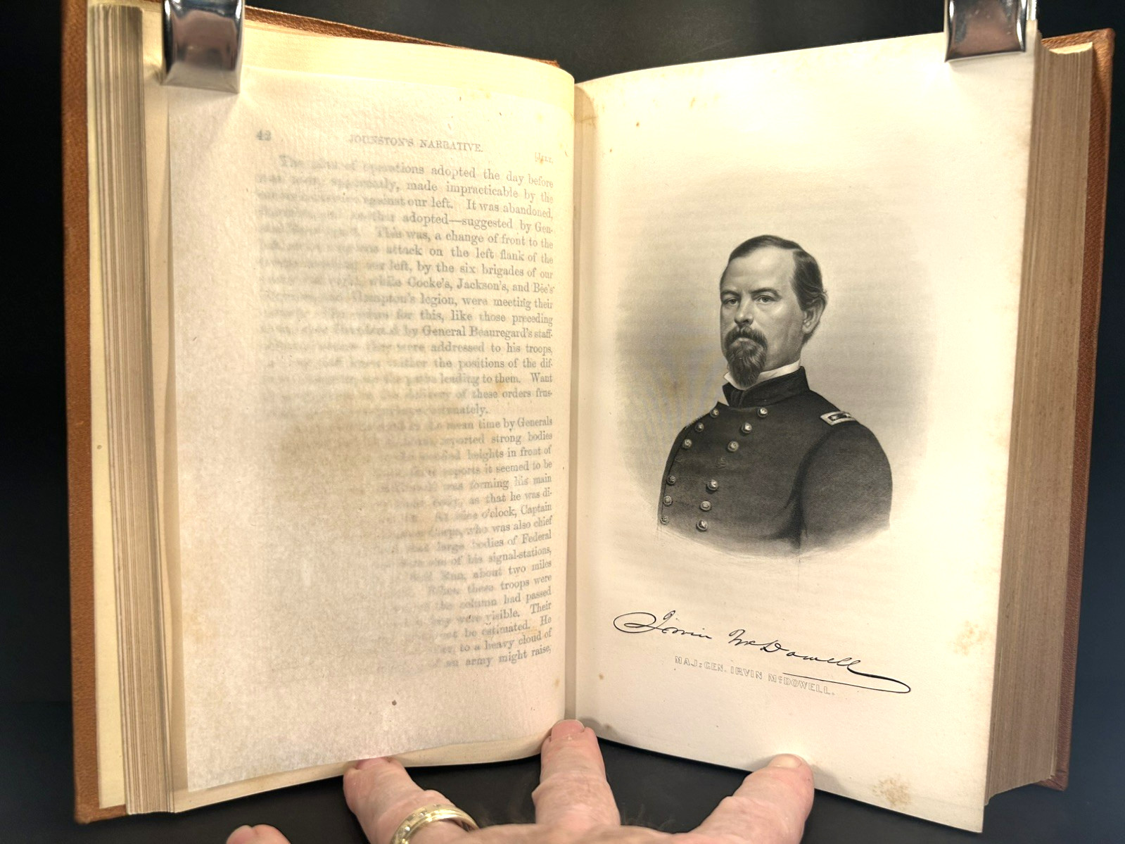 Civil War MILITARY OPERATIONS by JOSEPH E. JOHNSTON Confederate GENERAL Ill.1874
