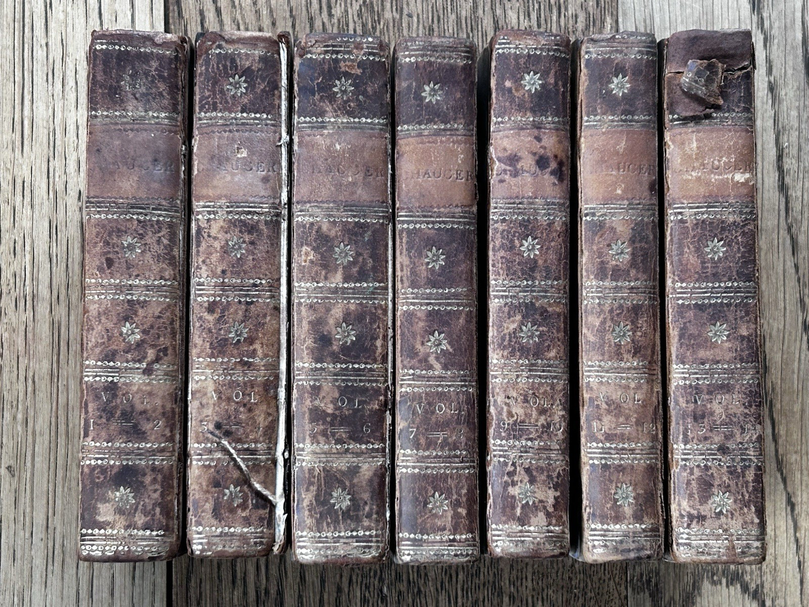 FULL SET The Poetical Works of Chaucer – Apollo Press Bell 1782 – 14 vols in 7