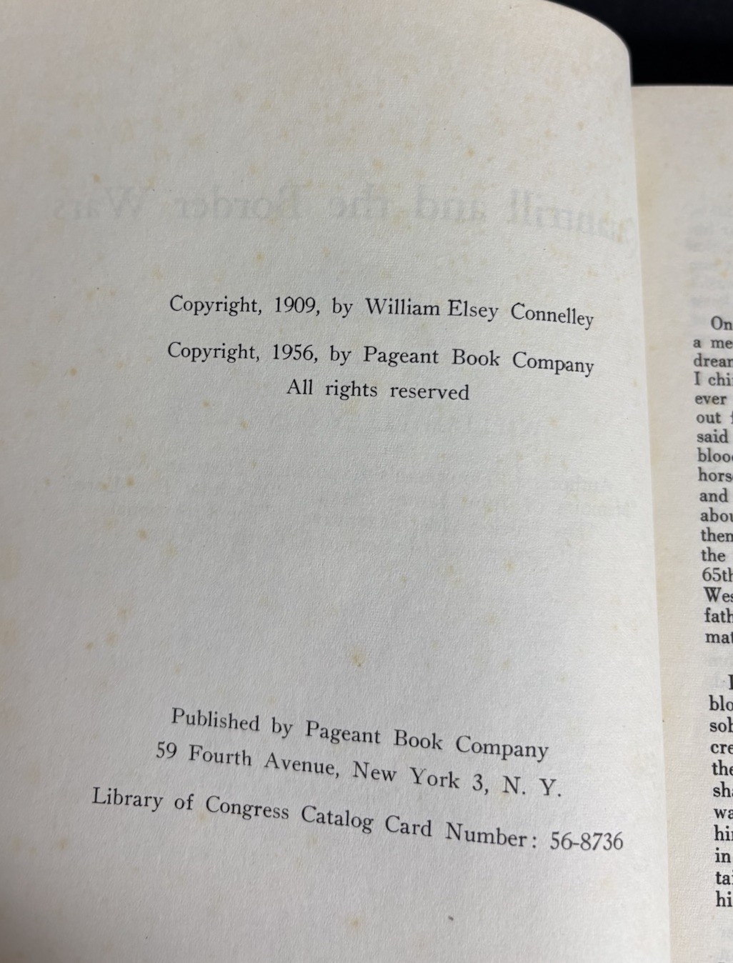 Quantrill and the Border Wars by William Elsey Connelley 1956 Signed Homer Croy