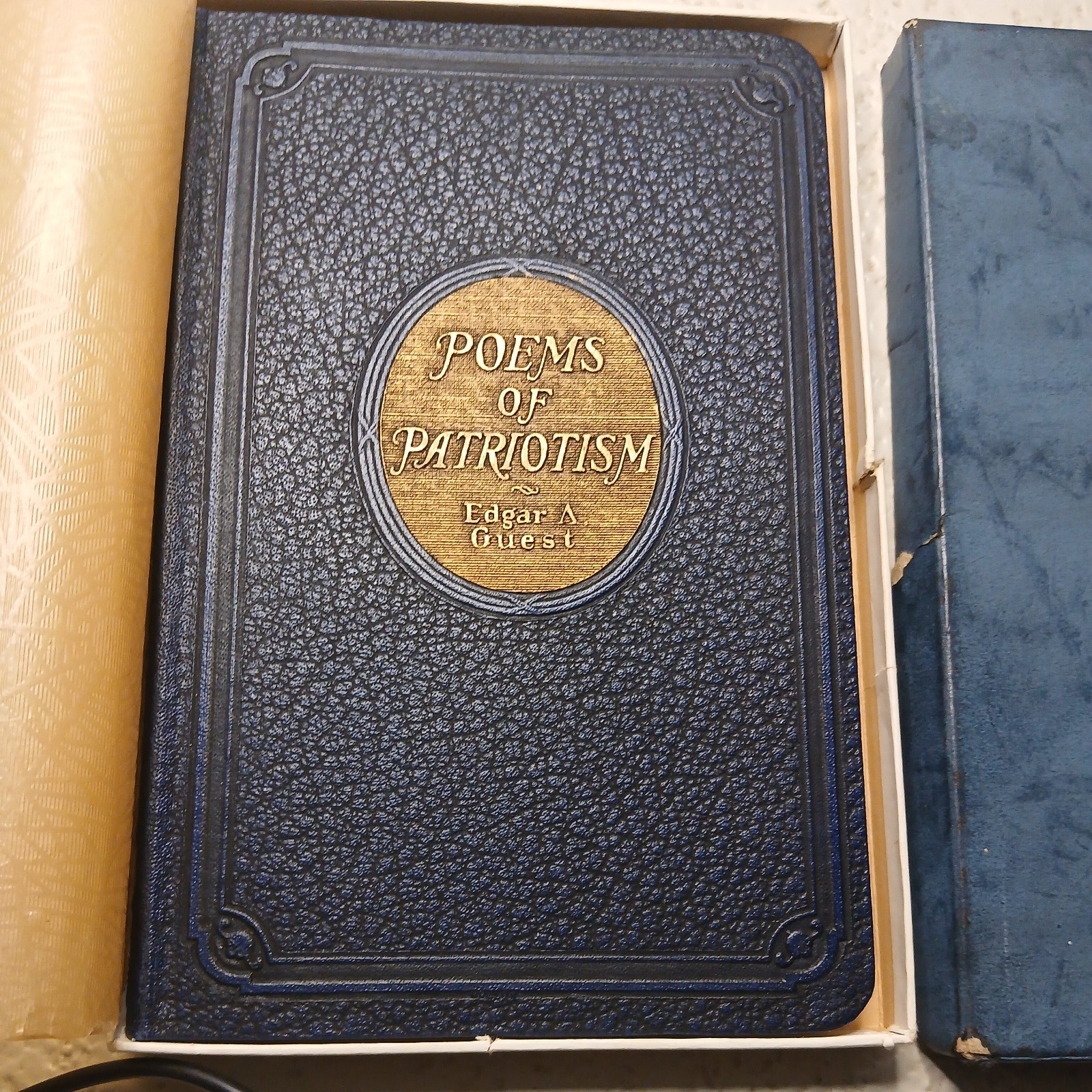POEMS OF PATRIOTISM by Edgar A. Guest – 1922 luxury edition. Flawless in box.
