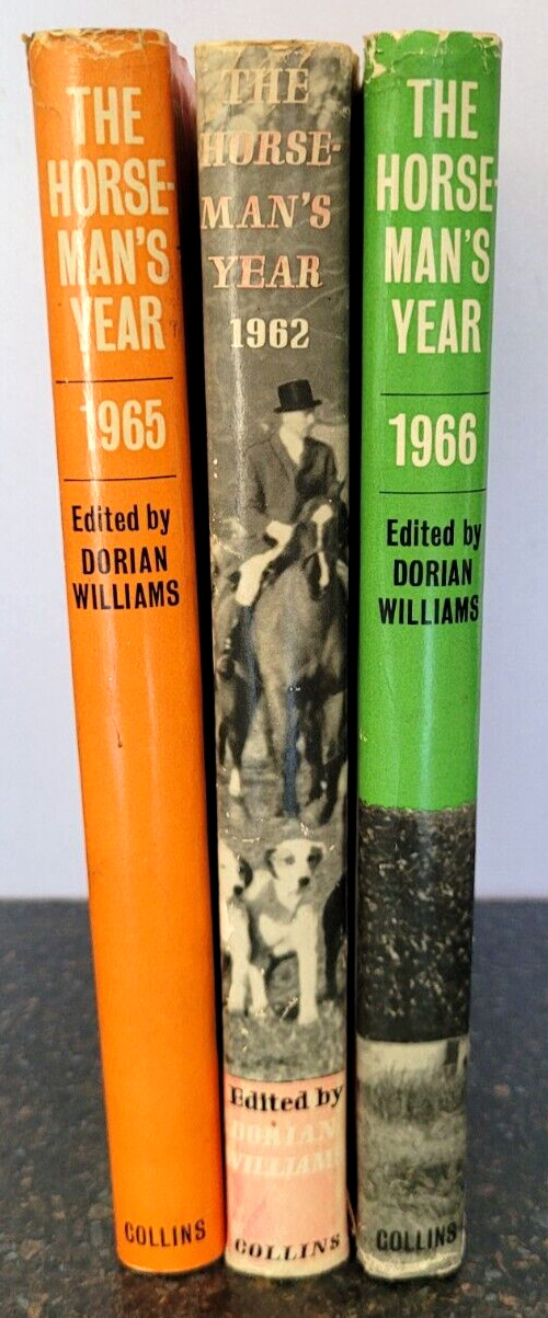 3 x The Horseman’s Year Books 1962, 1965 & 1966 , Hardback Dorian Williams