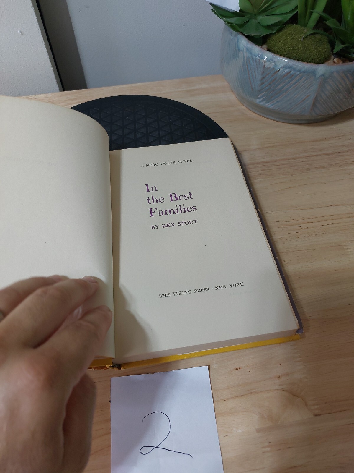 IN THE BEST FAMILIES by Rex Stout – 1950 – Mystery – Nero Wolfe – Hardcover DJ