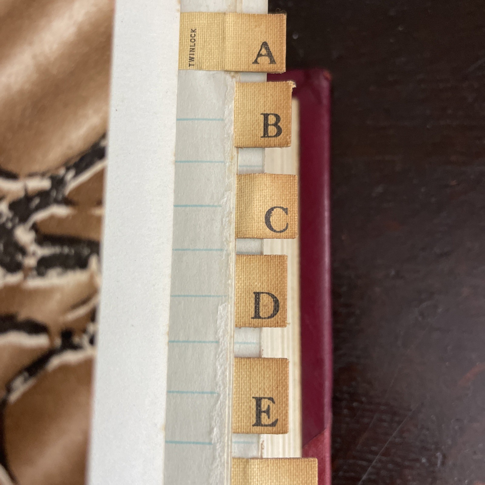 Vintage Bespoke Leather Ledger 6KG Oversized A to Z Barrow Printing Co UNUSED