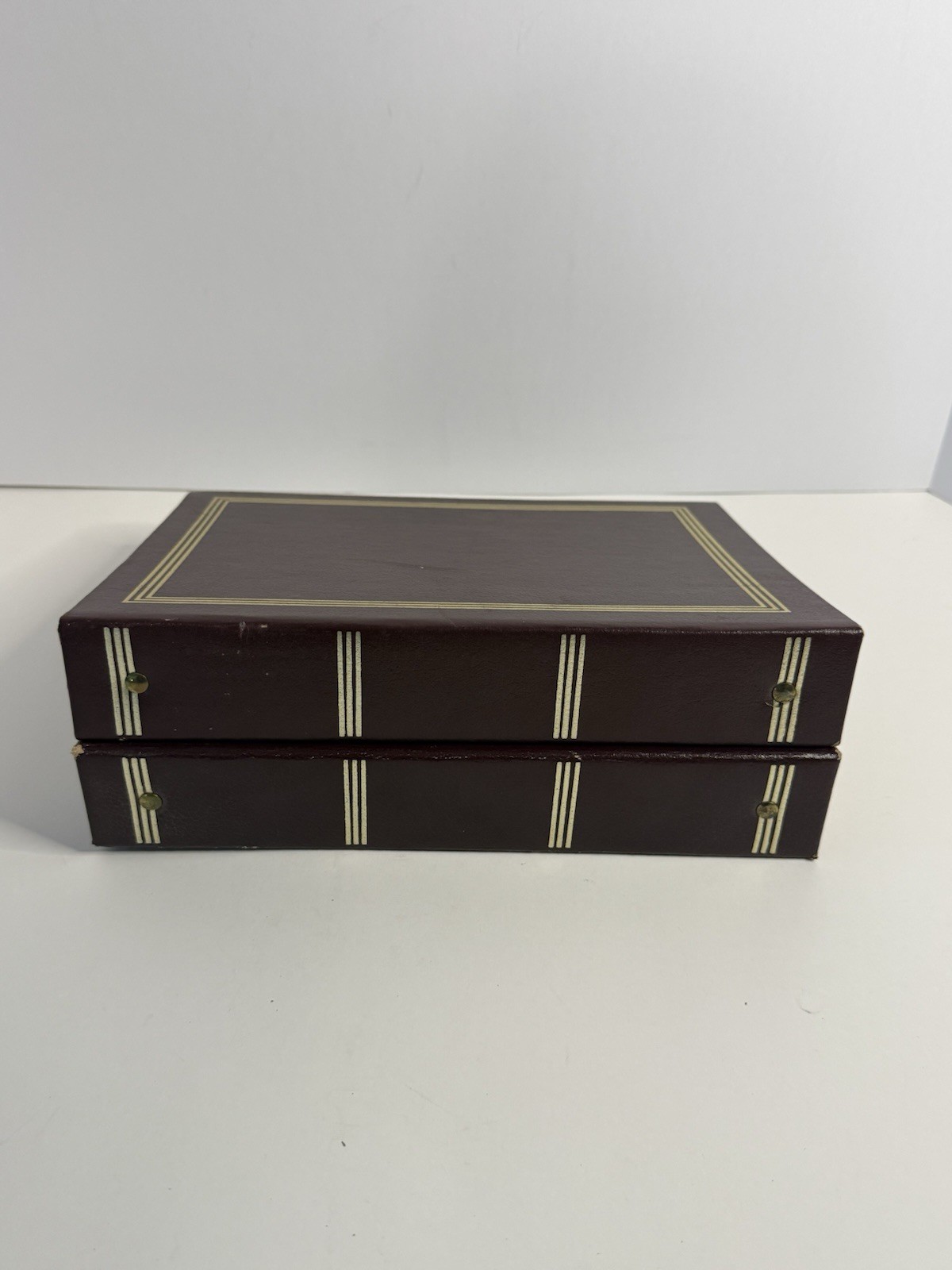Vintage MBL 5046R Imperial Bonded Leather Collector Album Inventory Log Book (2)