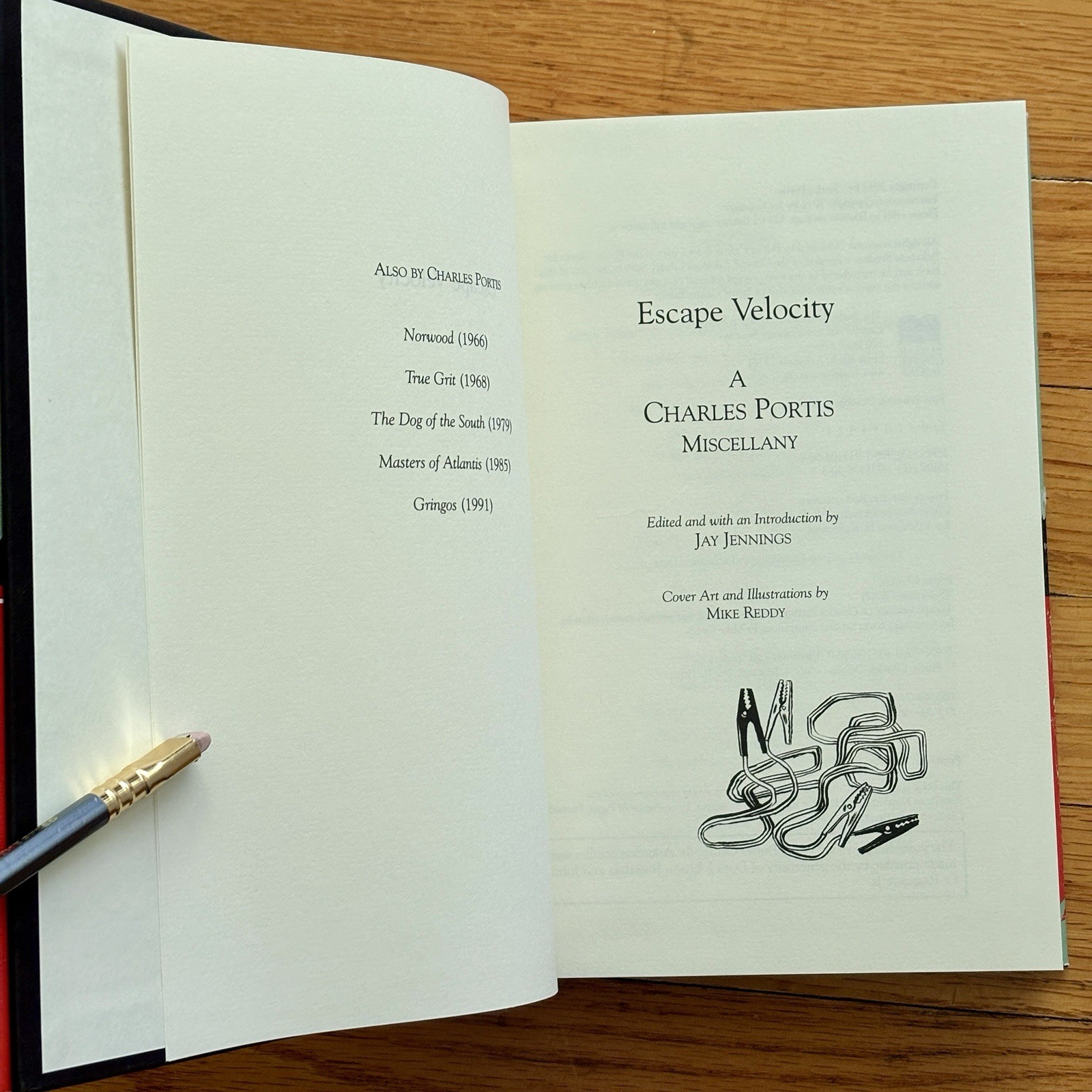 CHARLES PORTIS—Escape Velocity—1st Edition HC—”Strange & Hilarious”—Donna Tartt
