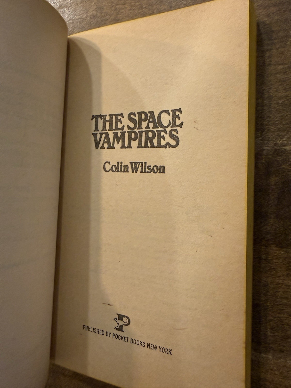 The Space Vampires Colin Wilson 2nd Pocket Books Printing 70’s Vintage Paperback