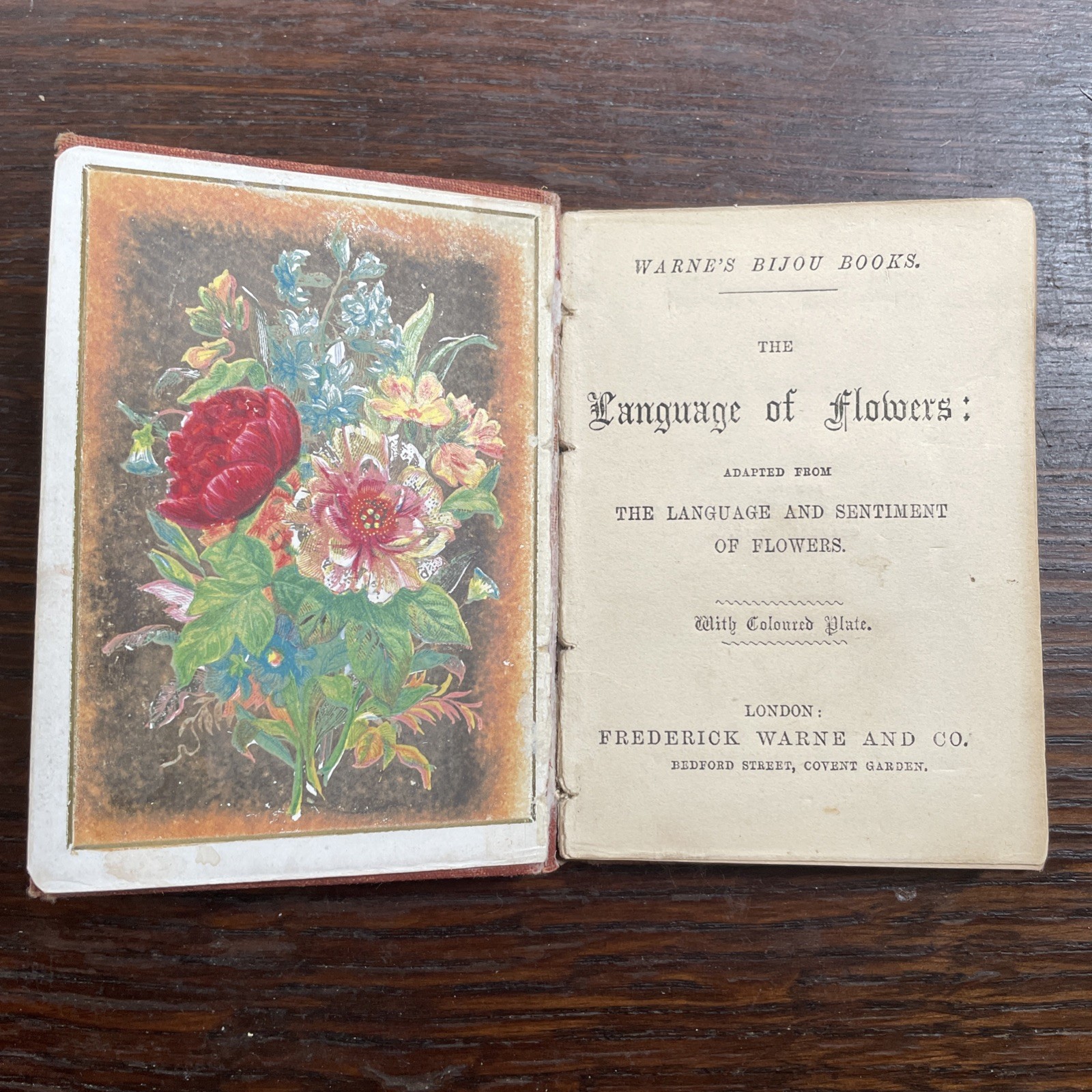 c.1870s Language of Flowers – Warne’s Bijou Books Series –