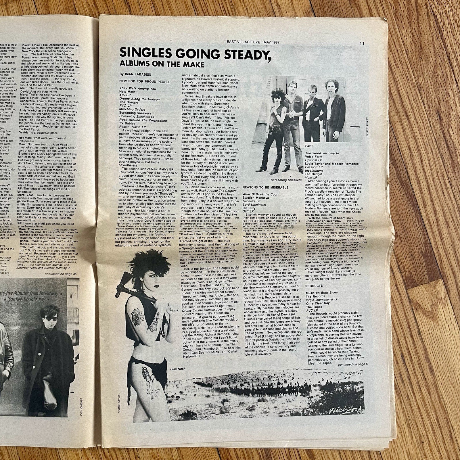East Village Eye May 1982 Vol Ill # 21 New York Newspaper Zine Art Culture Music