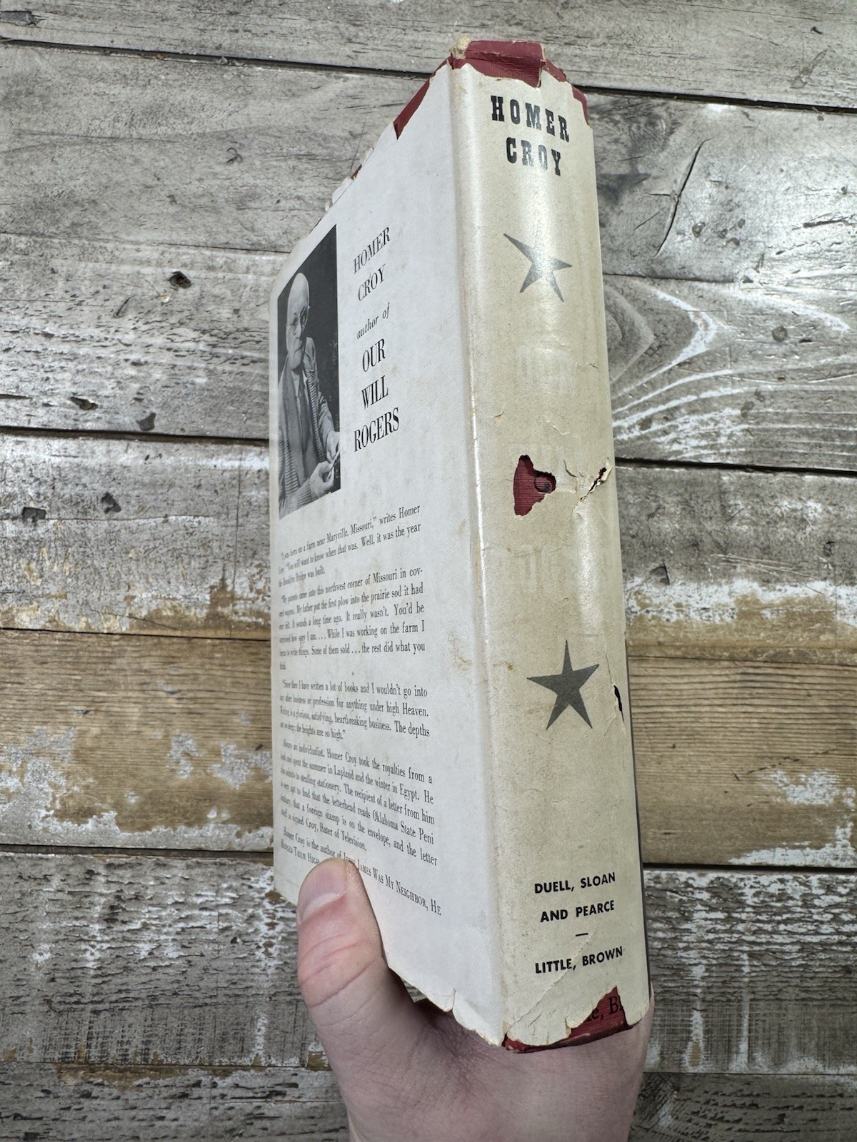c. 1953 Antique Biography “Our Will Rogers” Dust Jacket