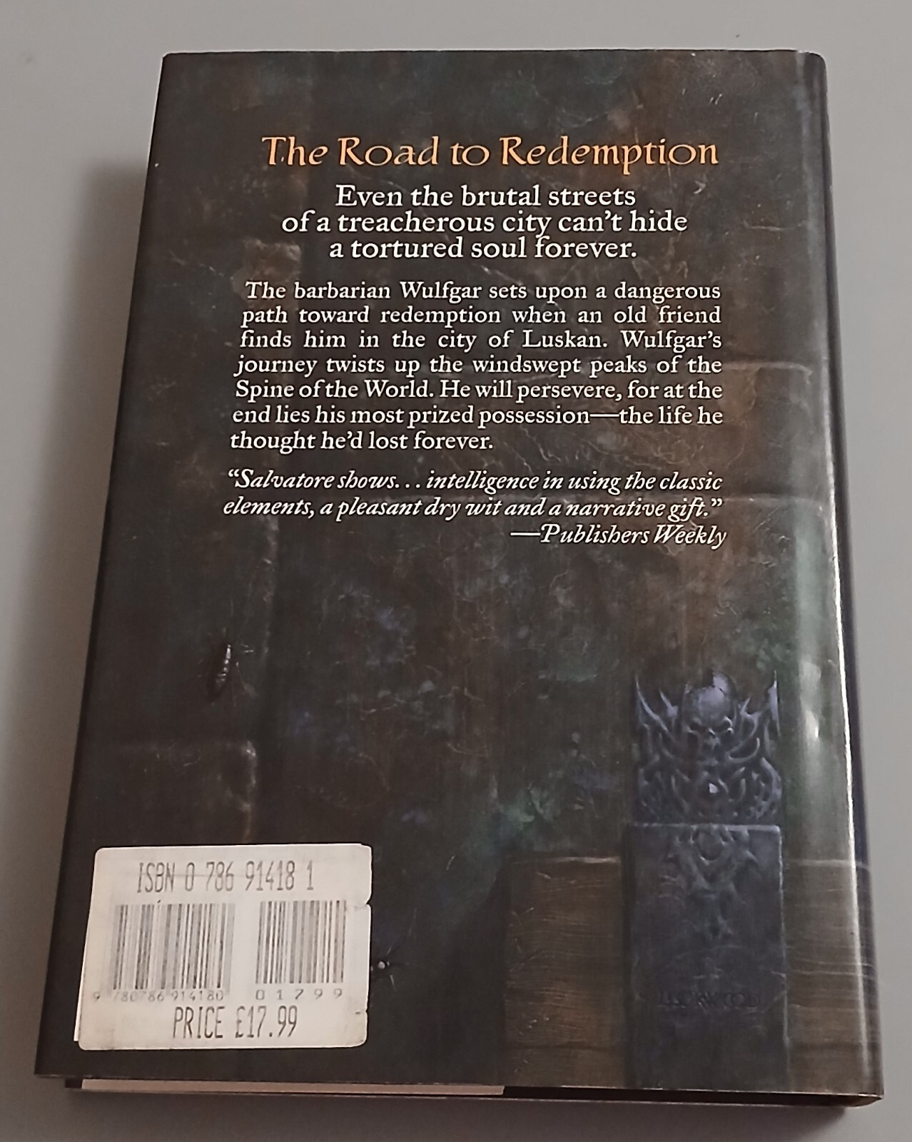 The Spine Of The World R.A. Salvatore 1999 1st Ed 1st Print Wizards Of The Coast