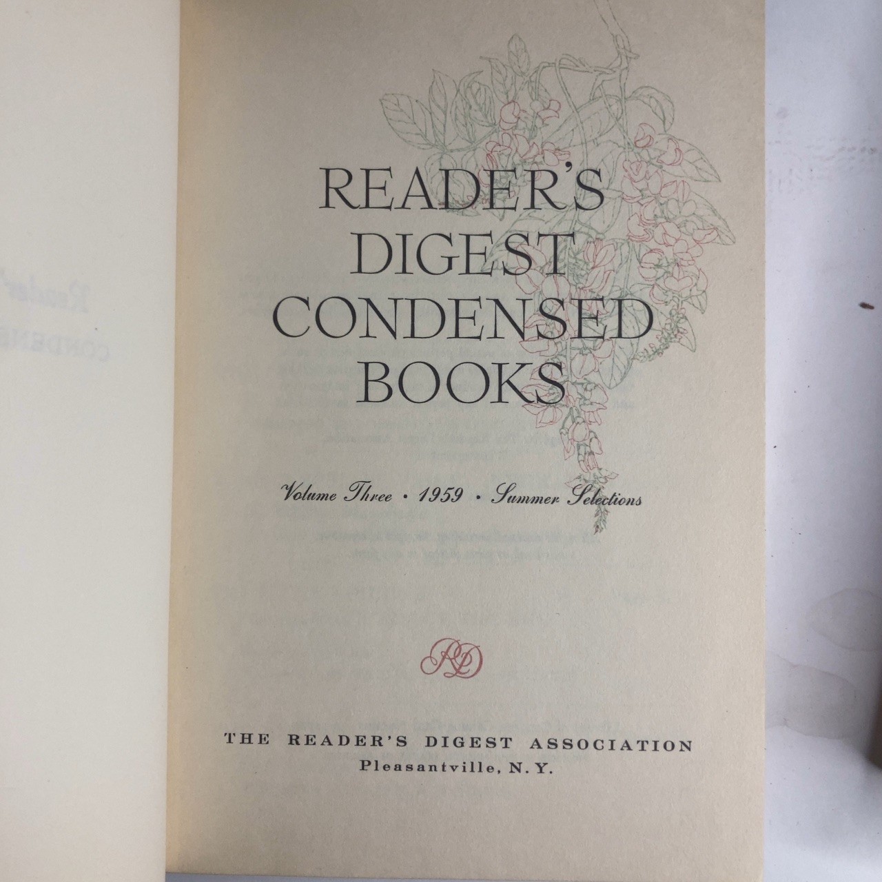 Lot of 3 Reader’s Digest Condensed Books Vols 22, 3 & 1962 Best Sellers (Good)
