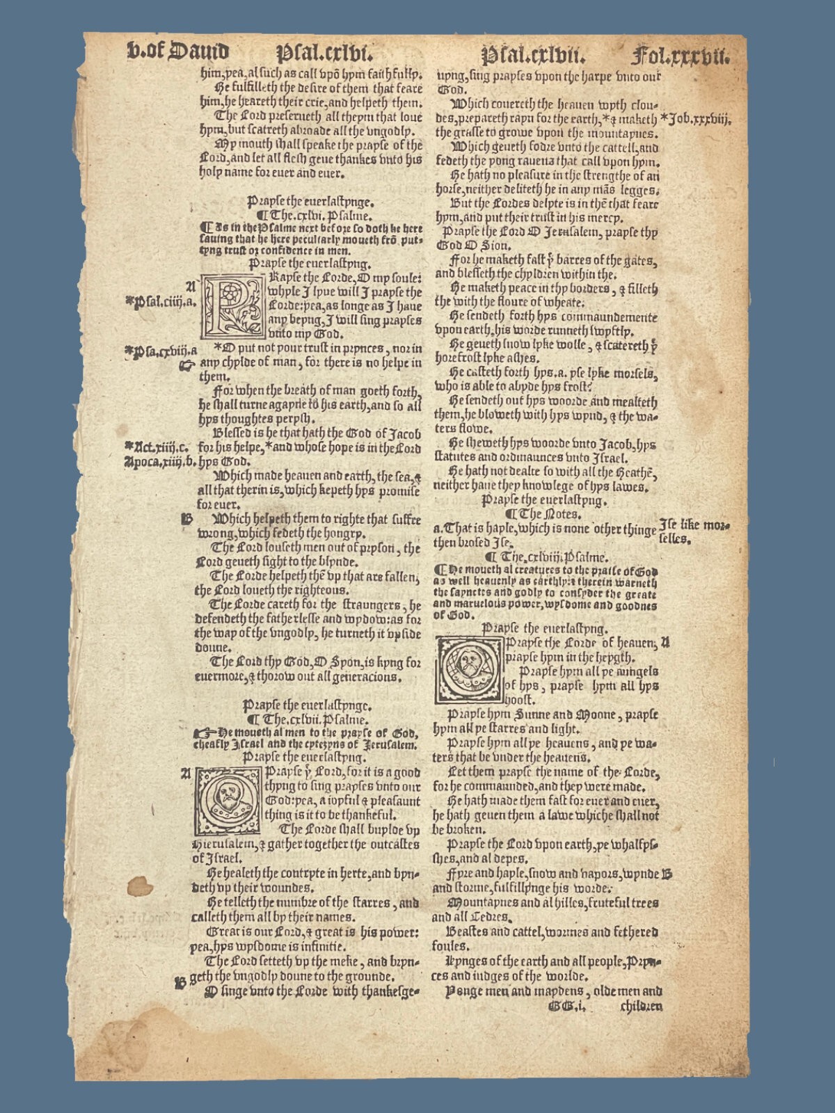 1549 Matthews-Tyndale Bible Page – Select Your Favorite Passage