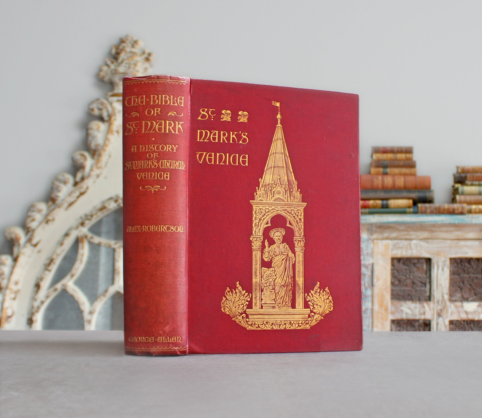 Rare Antique Old Book St. Mark’s Church Venice 1898 Illustrated Italy Europe ⭐️