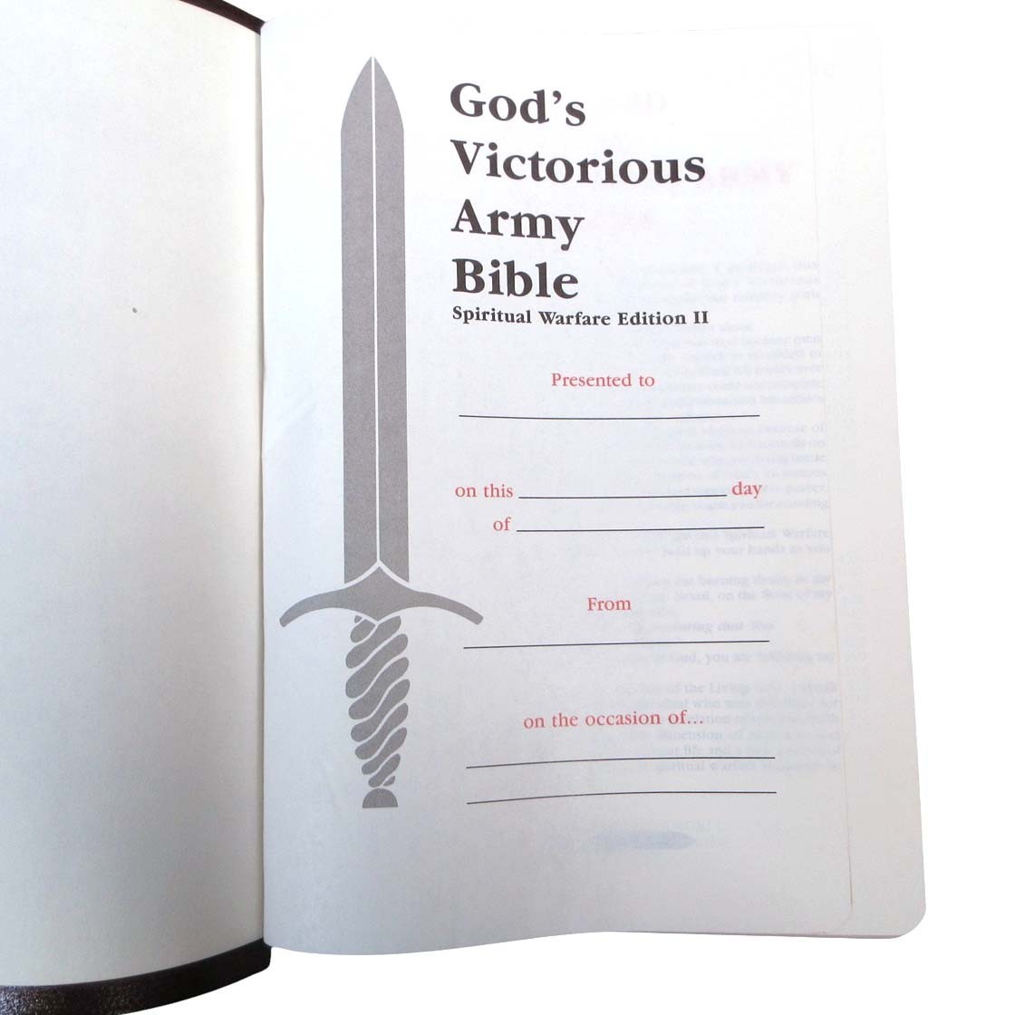 God’s Victorious Army Bible Spiritual Warfare Reference Edition II Leather KJV