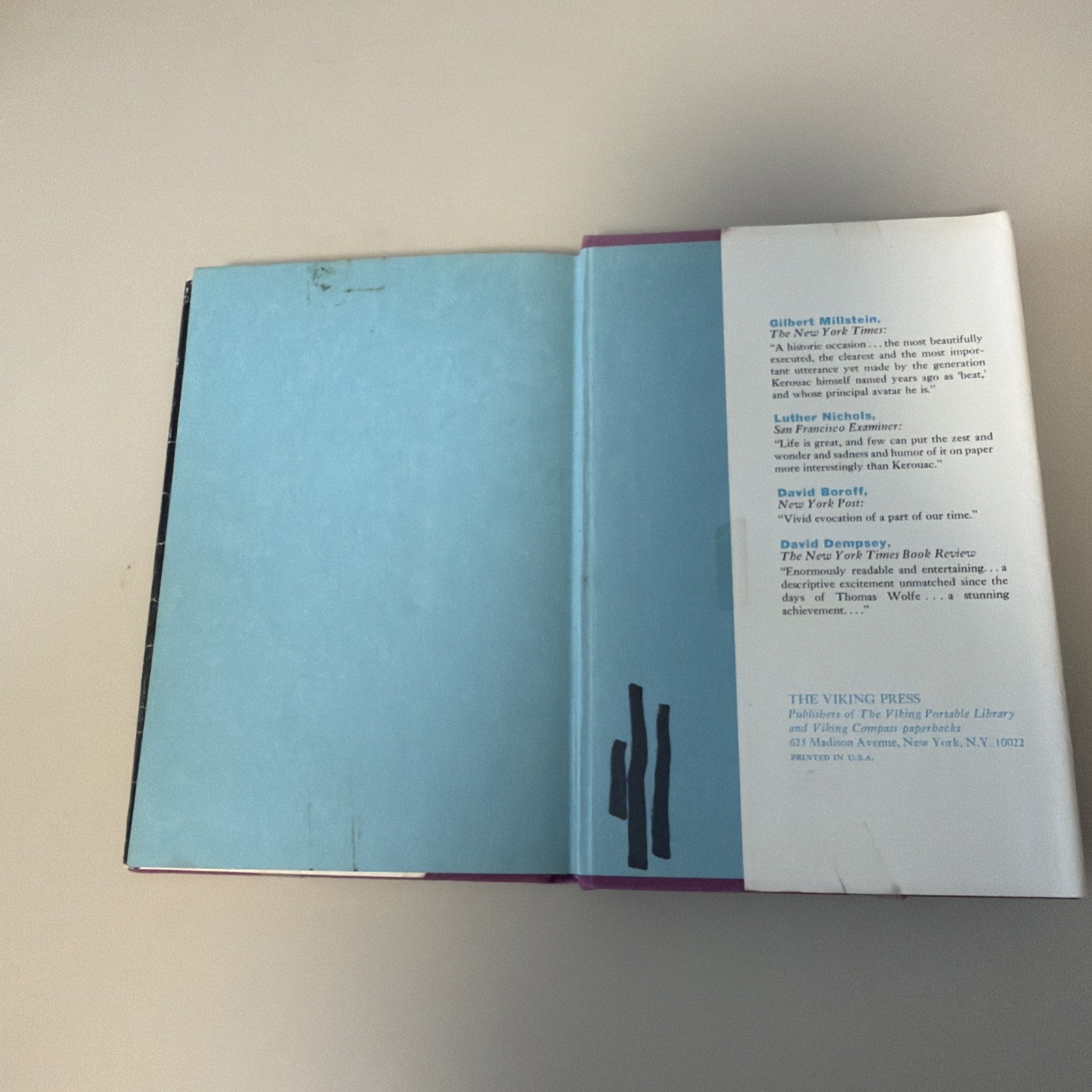 On The Road – Jack Kerouac Viking Press 1971 Compass Ed. 14th Printing Hardcover