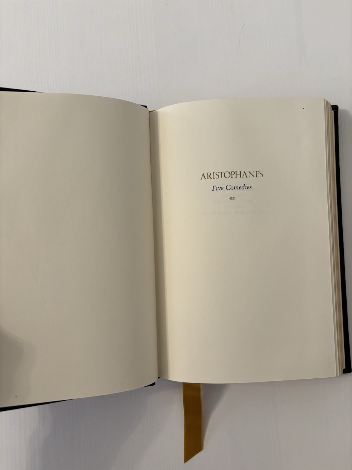 Franklin Library Aristophanes Five Comedies FINE Leather Ancient Greek Plays